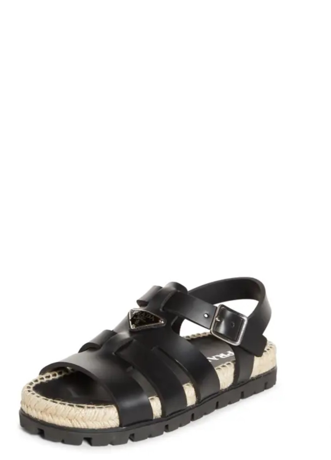 Espadrille Platform Cage Sandal in White