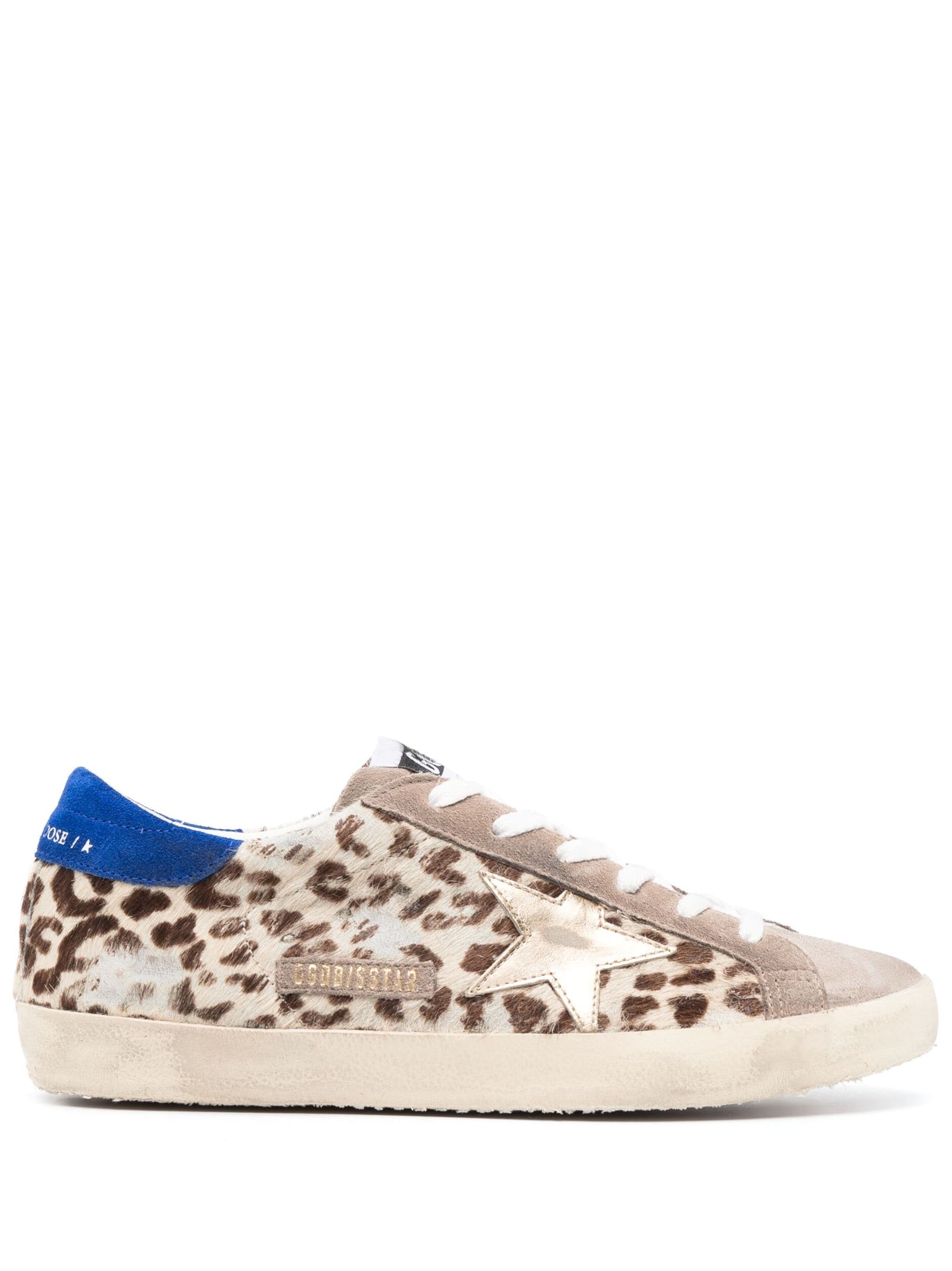 Star-patch Lace-up Sneakers