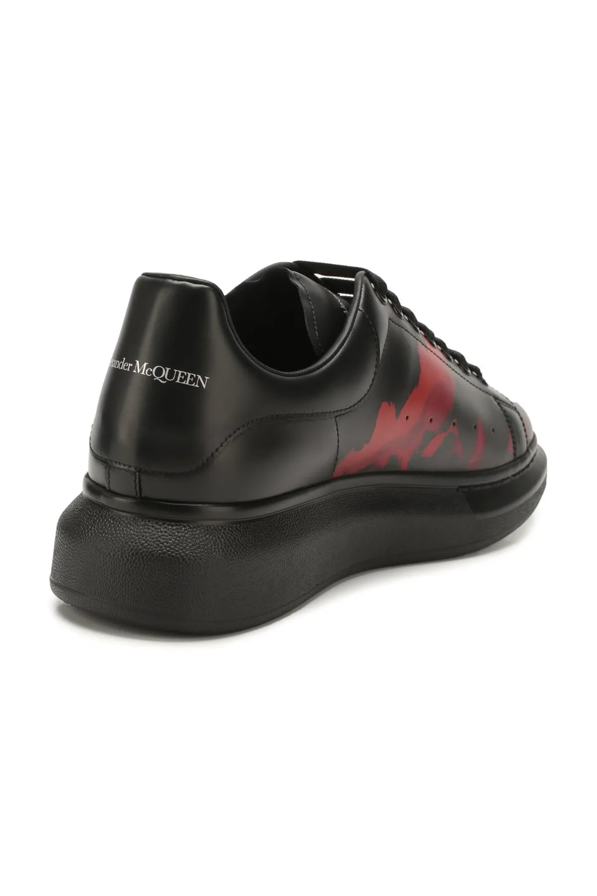 Desen detaylı Erkek deri sneakers
