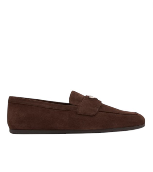 Kahverengi Süet Loafers