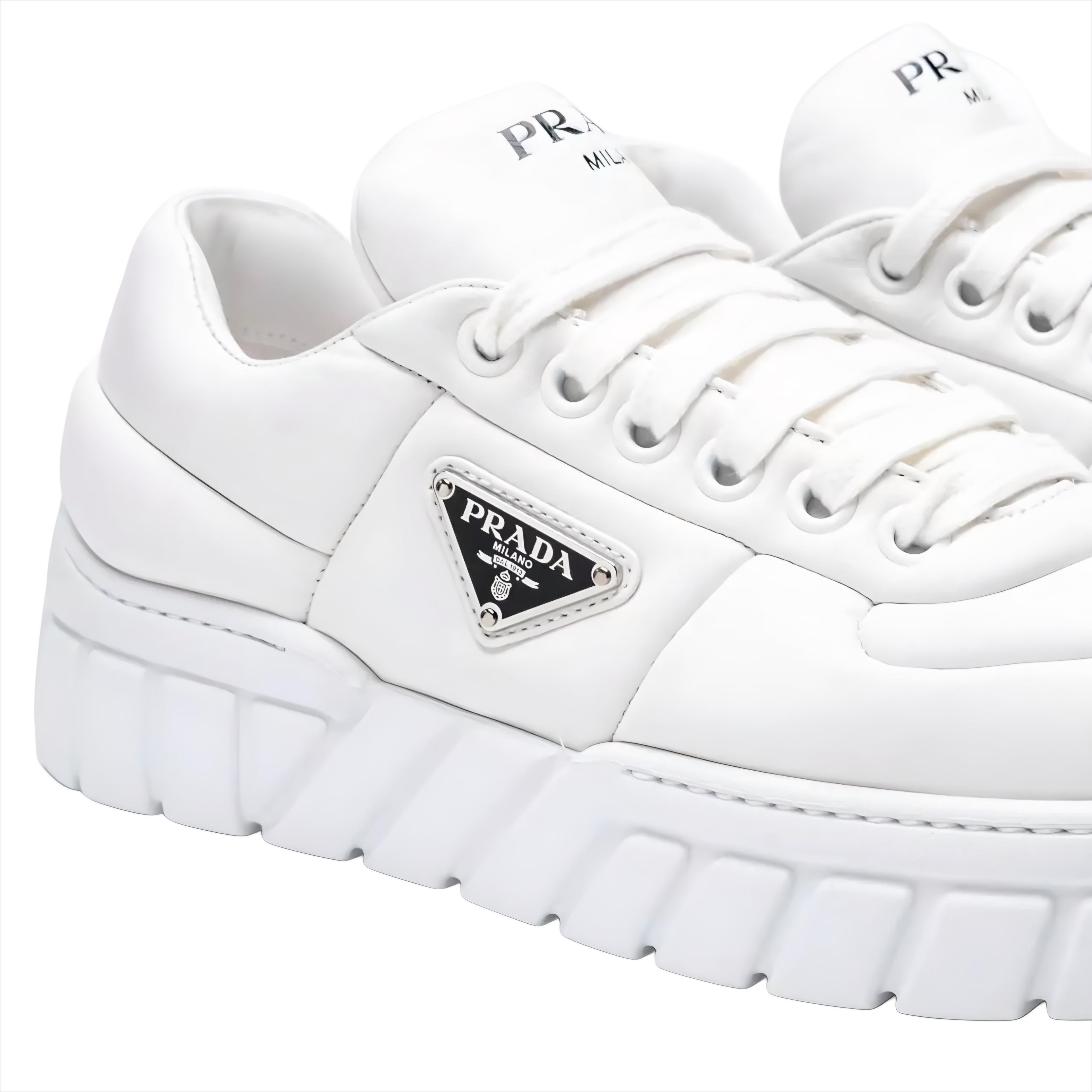 Padded Nappa Leather Sneakers