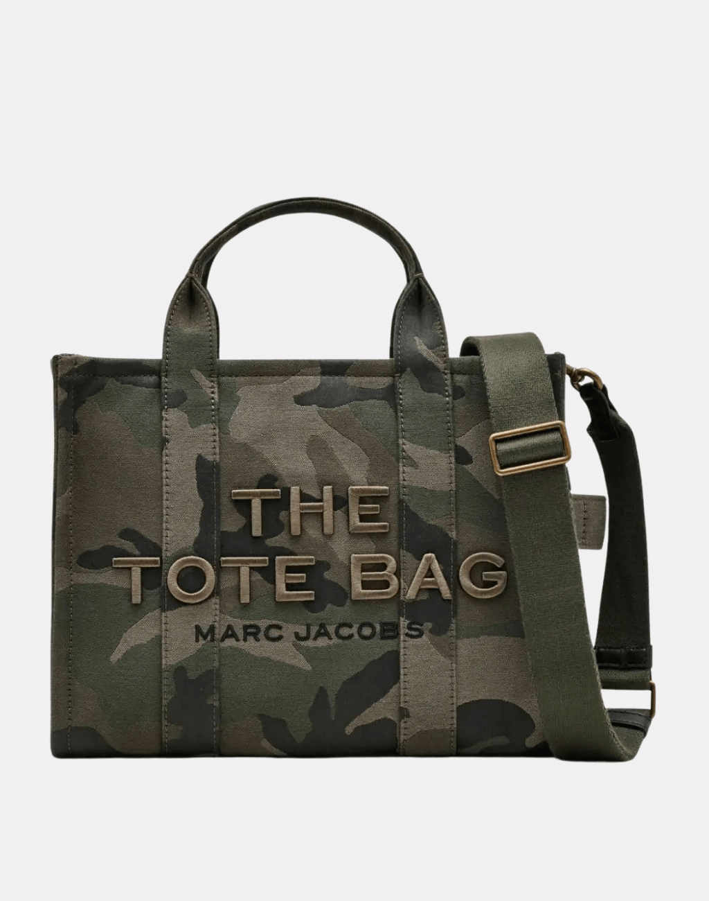 The Medium Camo Jacquard Tote Çanta