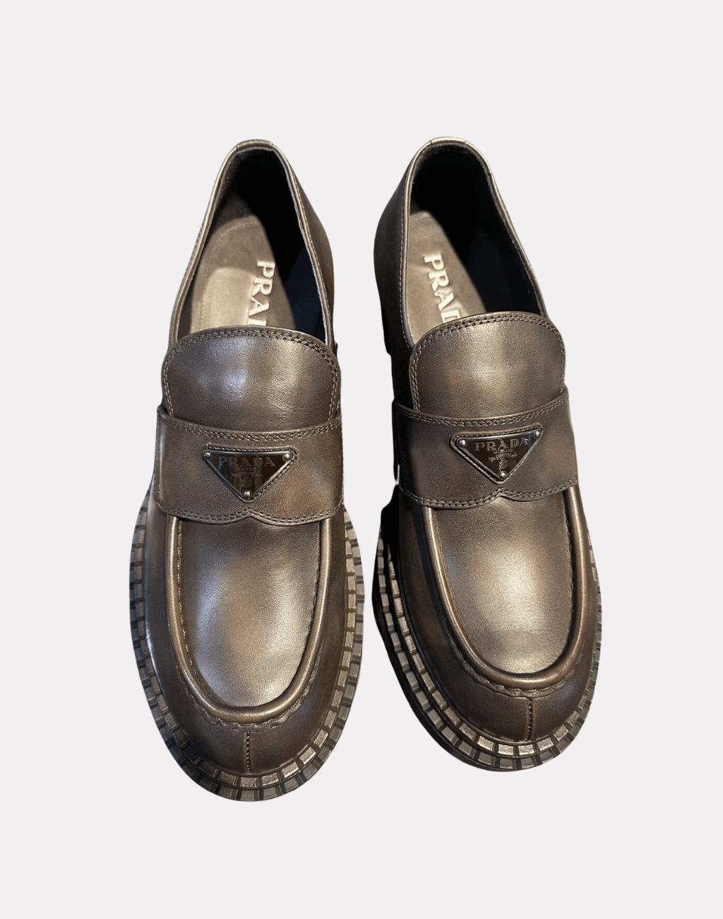 Çift Çikolata Deri Erkek Loafer