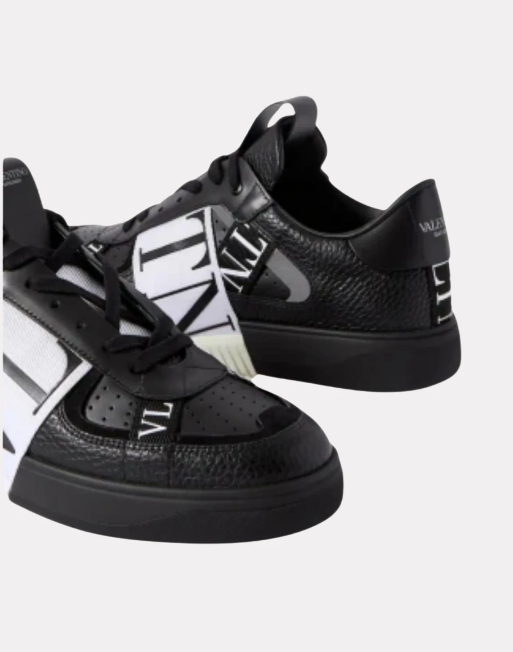 VL7N Siyah Erkek Deri Sneaker