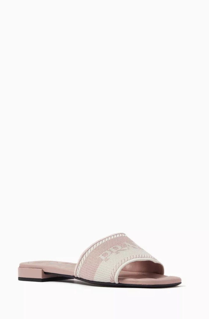 Logo Flat Slide Sandals