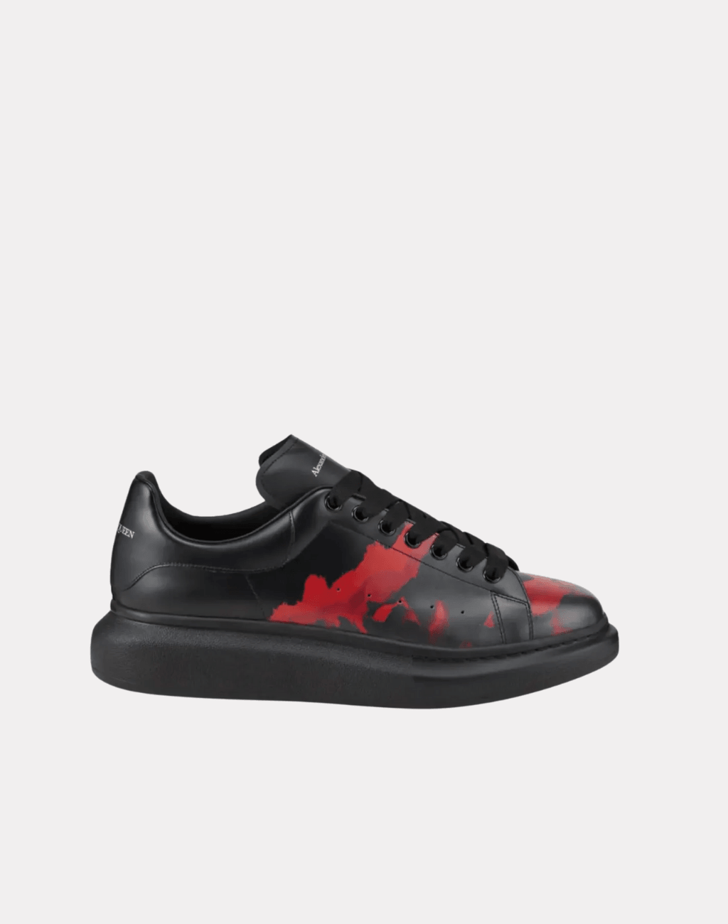 Desen detaylı Erkek deri sneakers