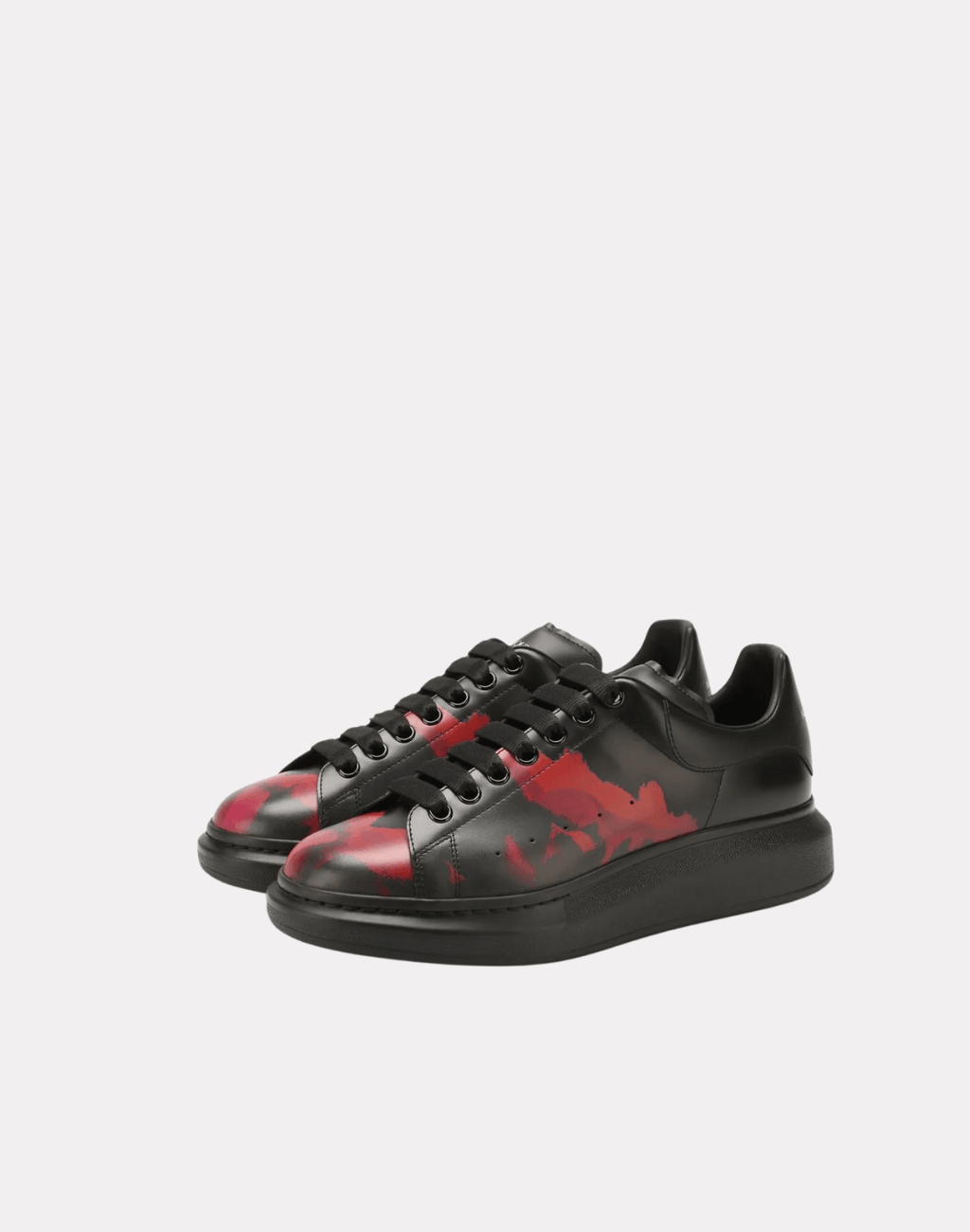 Desen detaylı Erkek deri sneakers