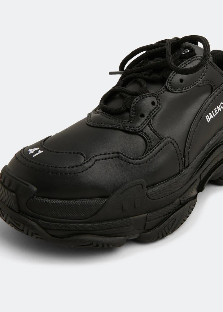 Triple S Erkek Siyah Sneakers