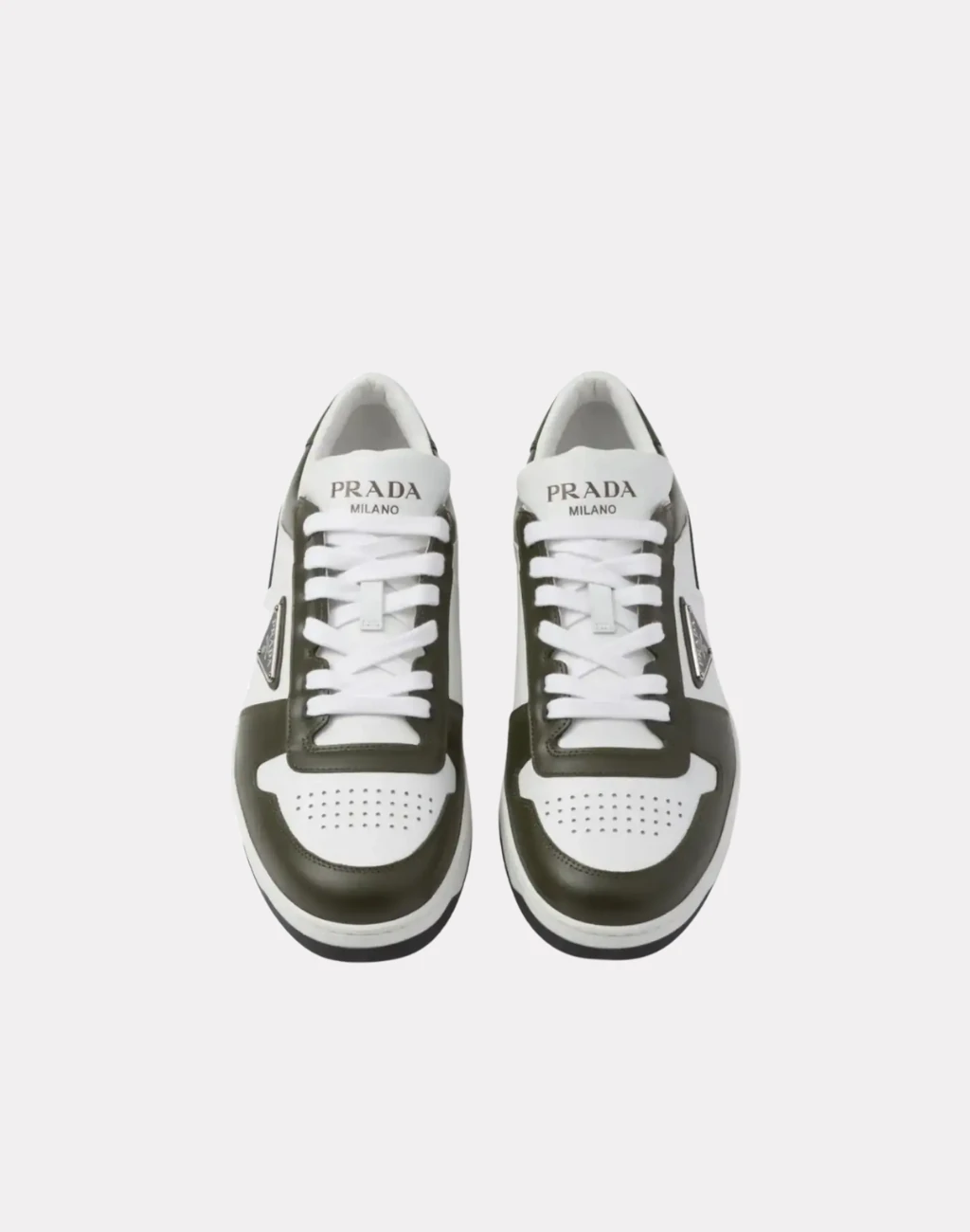 Komple Deri Metal Logolu Erkek Sneaker