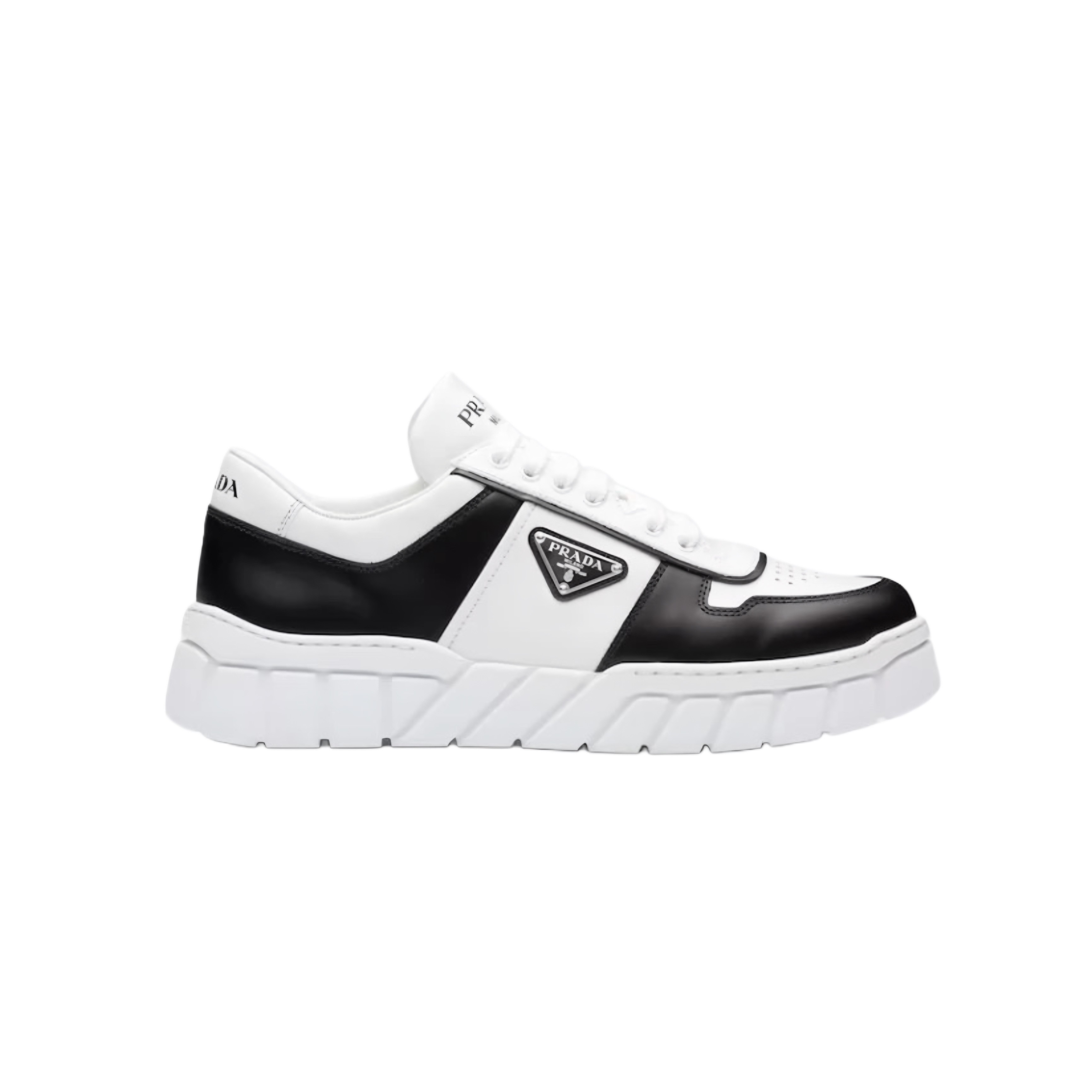 Leather Triangle Logo Sneaker