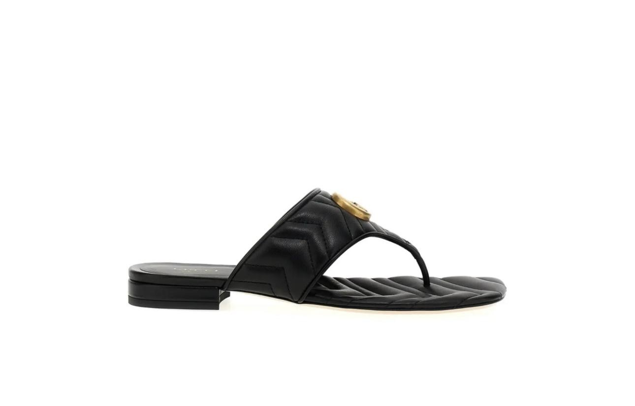 Marmont leather sandal