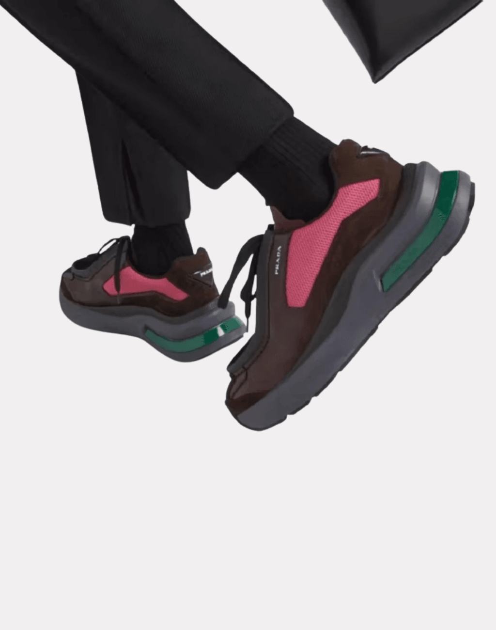Panelli Yuvarlak Burunlu Erkek Sneaker