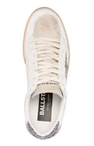 Ball Star Glittered Leather Sneakers