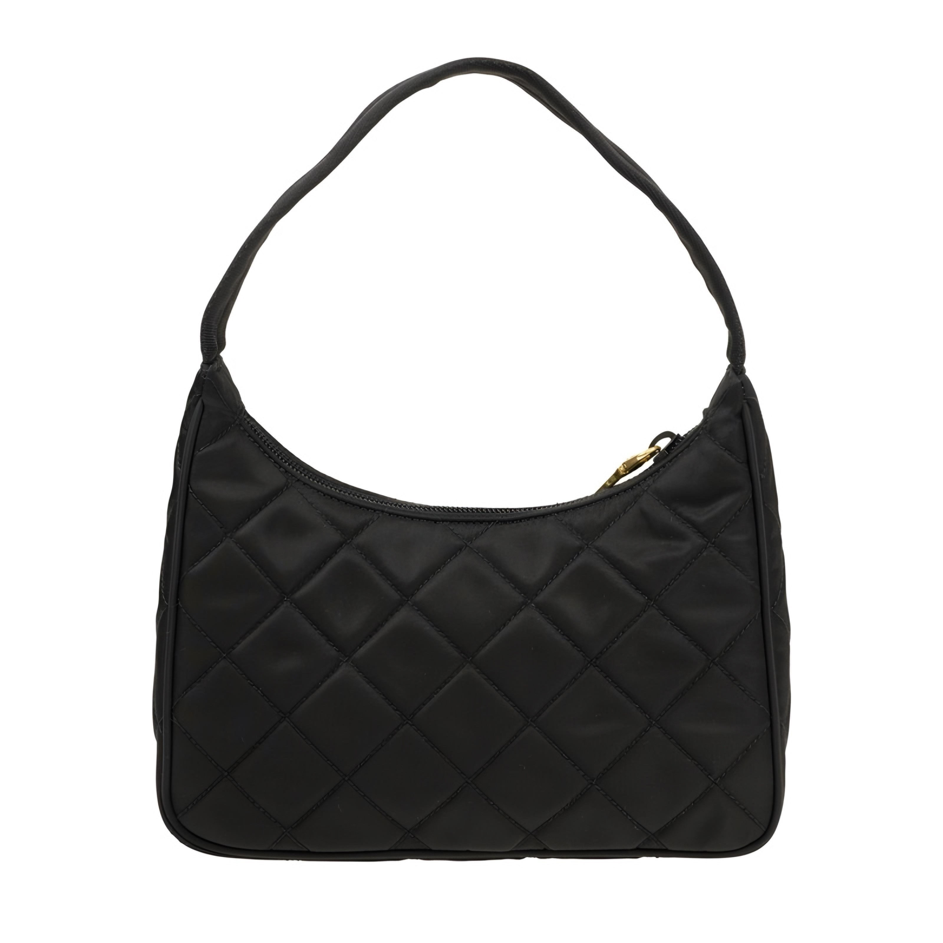 Quilted re-nylon Shoulder Bag