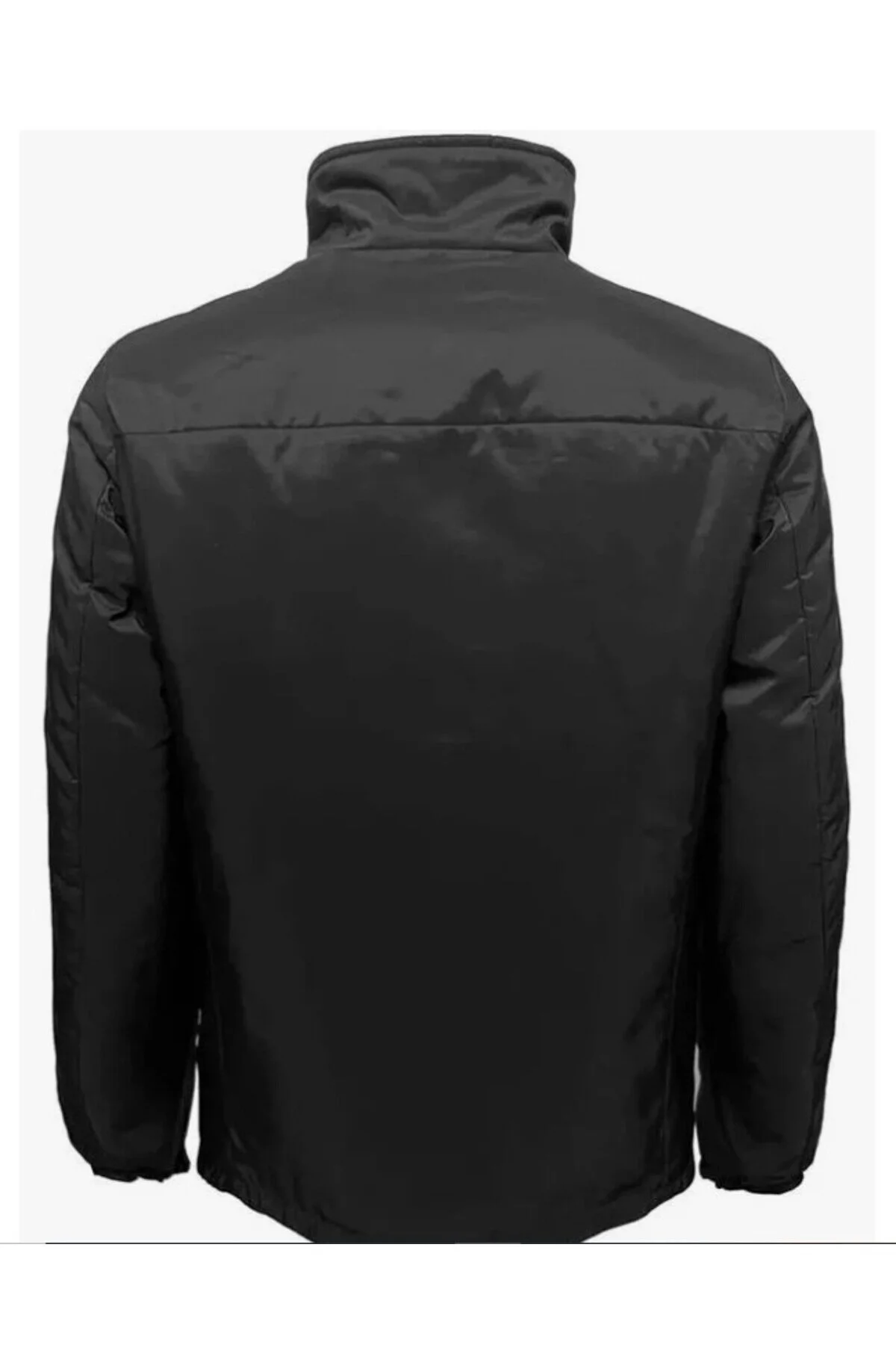  Üçgen Logolu Çift Taraflı Fermuarlı Ceket 