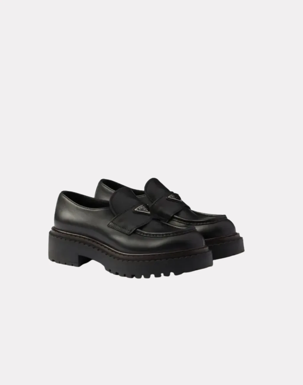 Komple Deri Metal Logolu Erkek Loafers