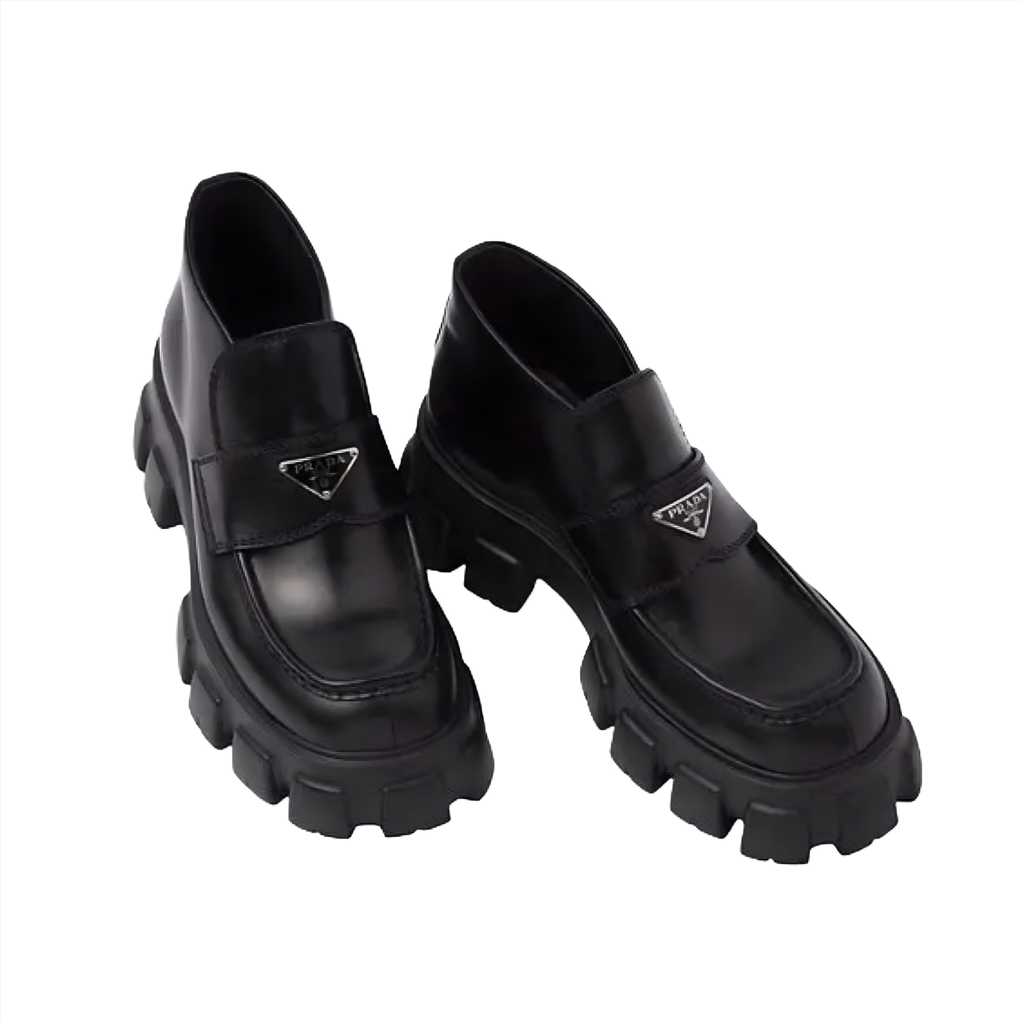 Monolight Patent Leather Platform Loafers