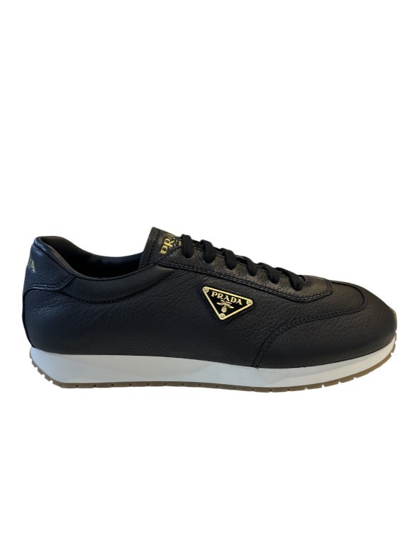 Erkek Komple Deri Metal logolu Sneakers