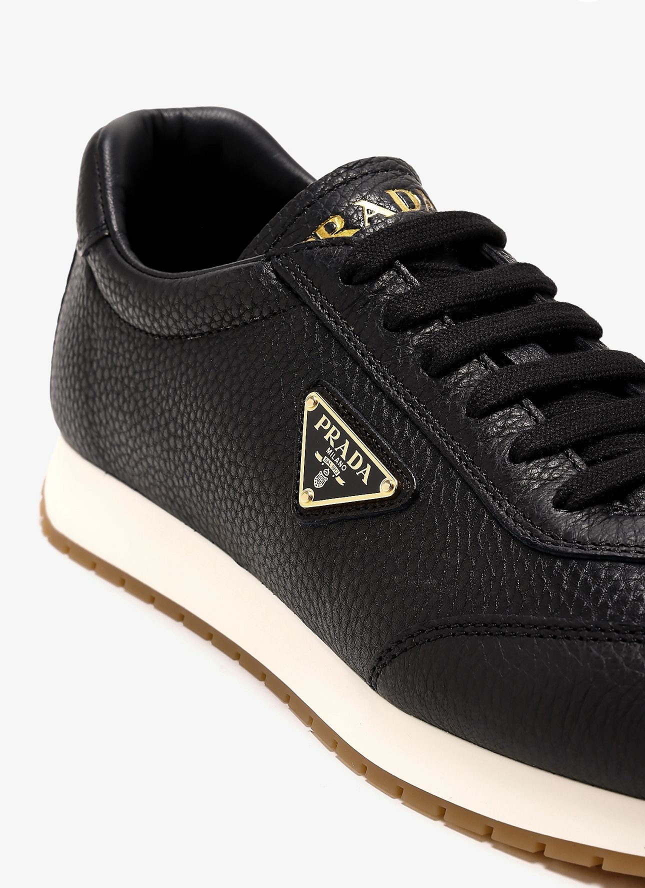 Erkek Komple Deri Metal logolu Sneakers