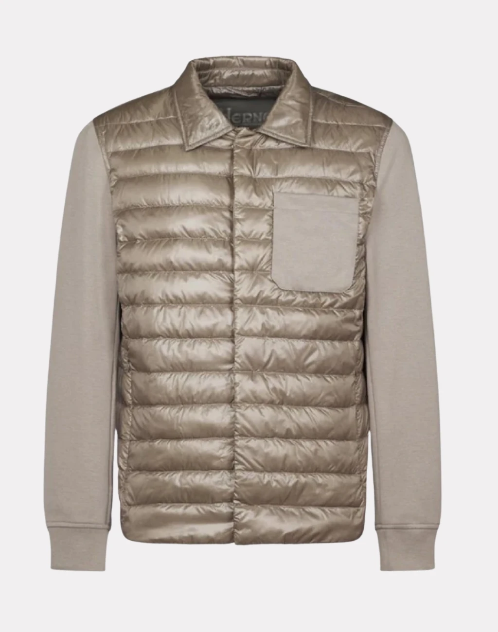 Panelli Kaztüyü Kolu Triko Erkek Ceket