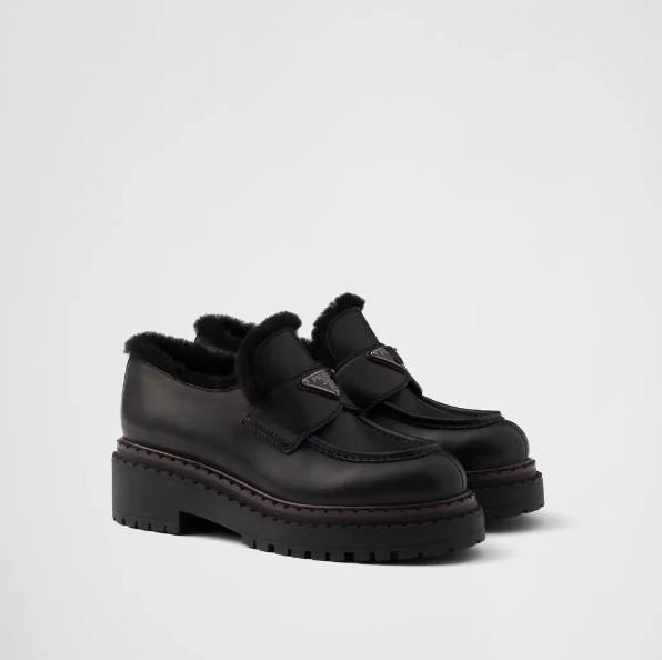 İçi Tüylü Deri Kadın Loafer