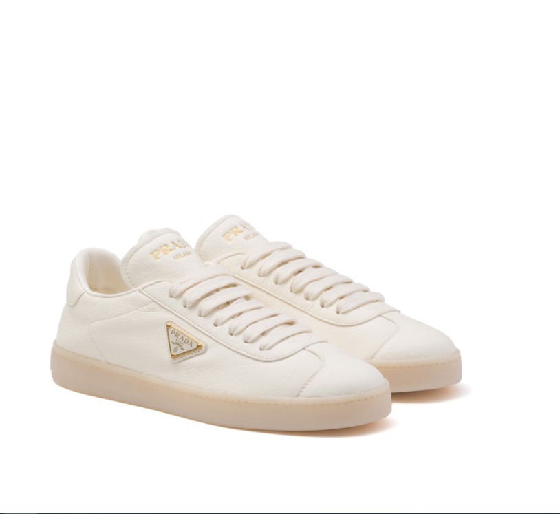 Komple Deri Metal Logolu Erkek Sneakers