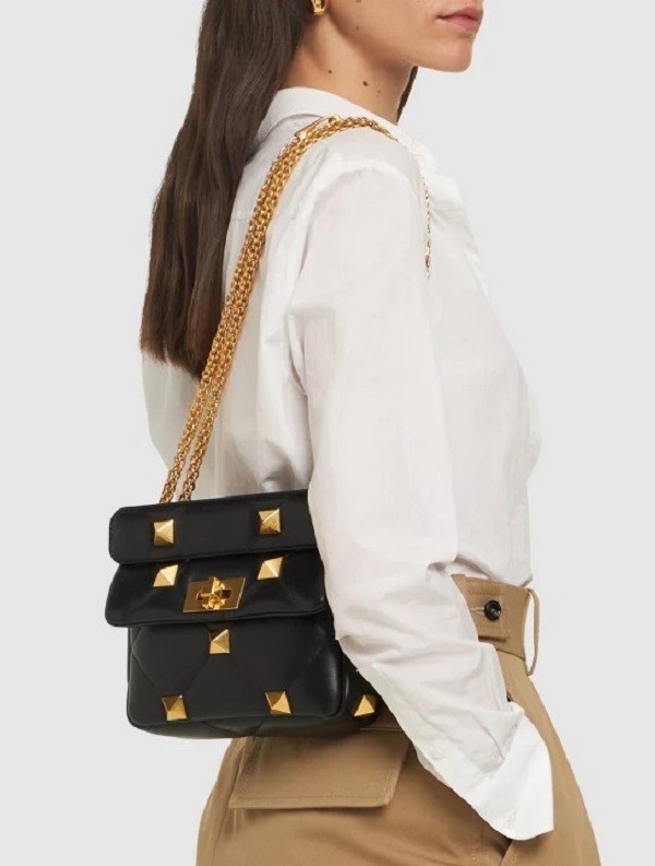 Small Roman Stud Shoulder Bag