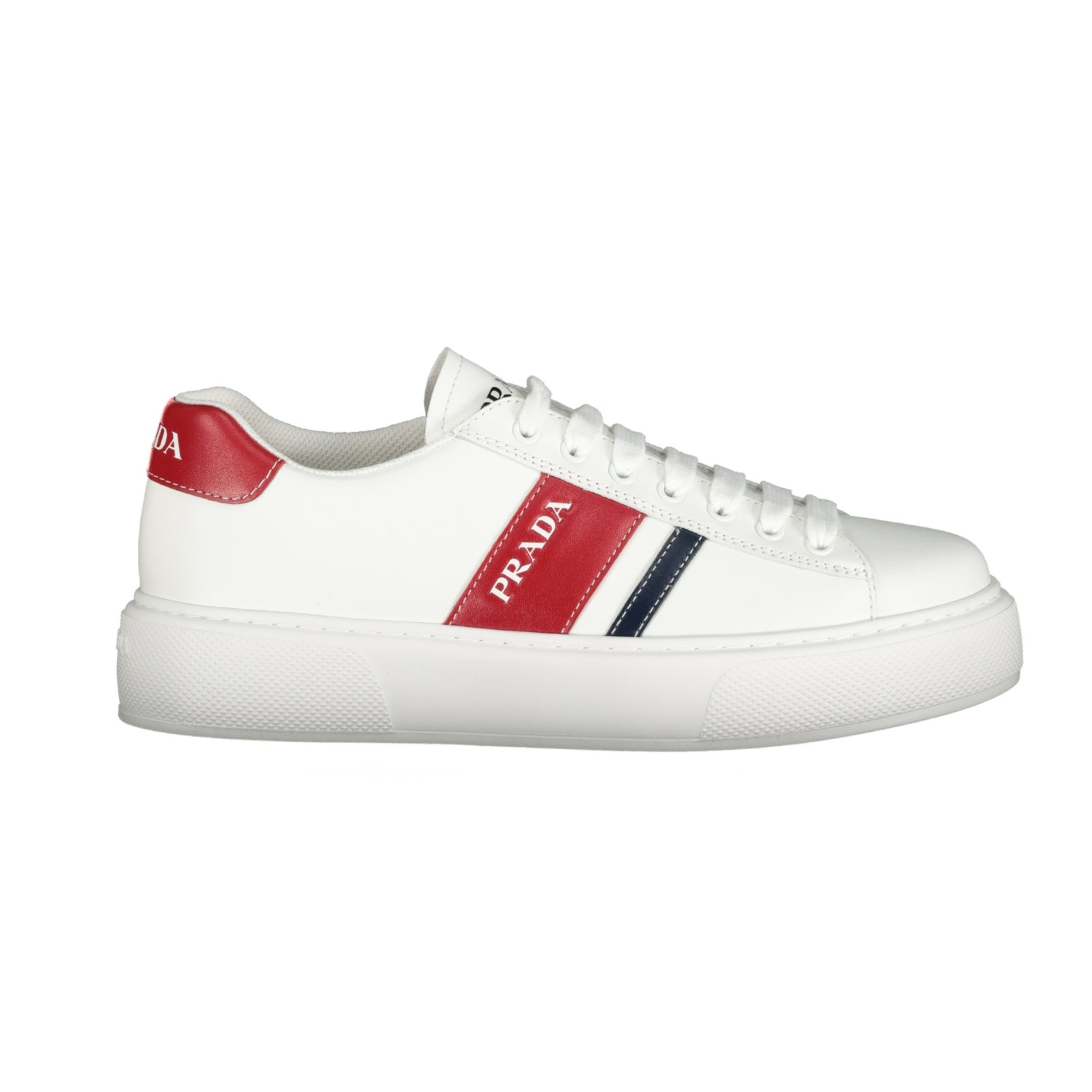 Prada Thick Sole White Sneakers