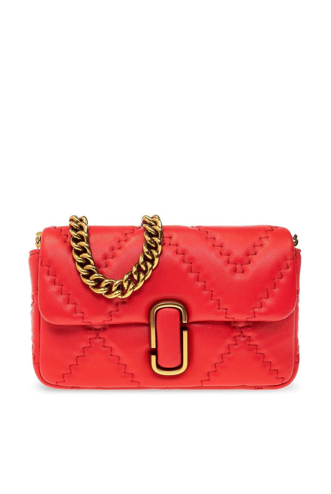 Logo Plaque Quilted Shoulder Bag