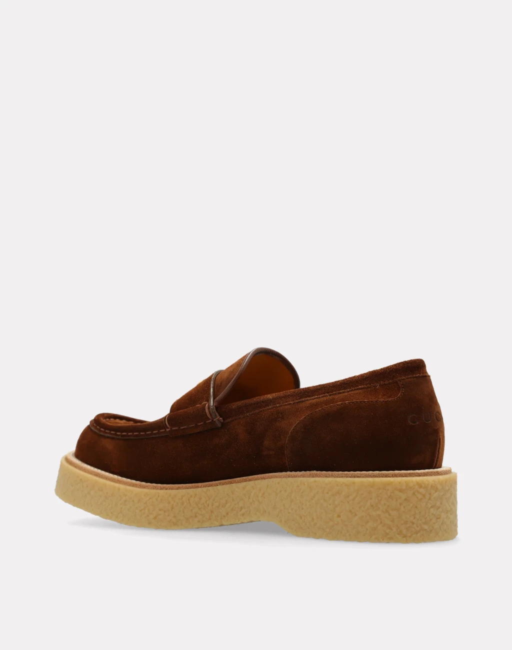 Gucci Brown Süet Erkek Loafer