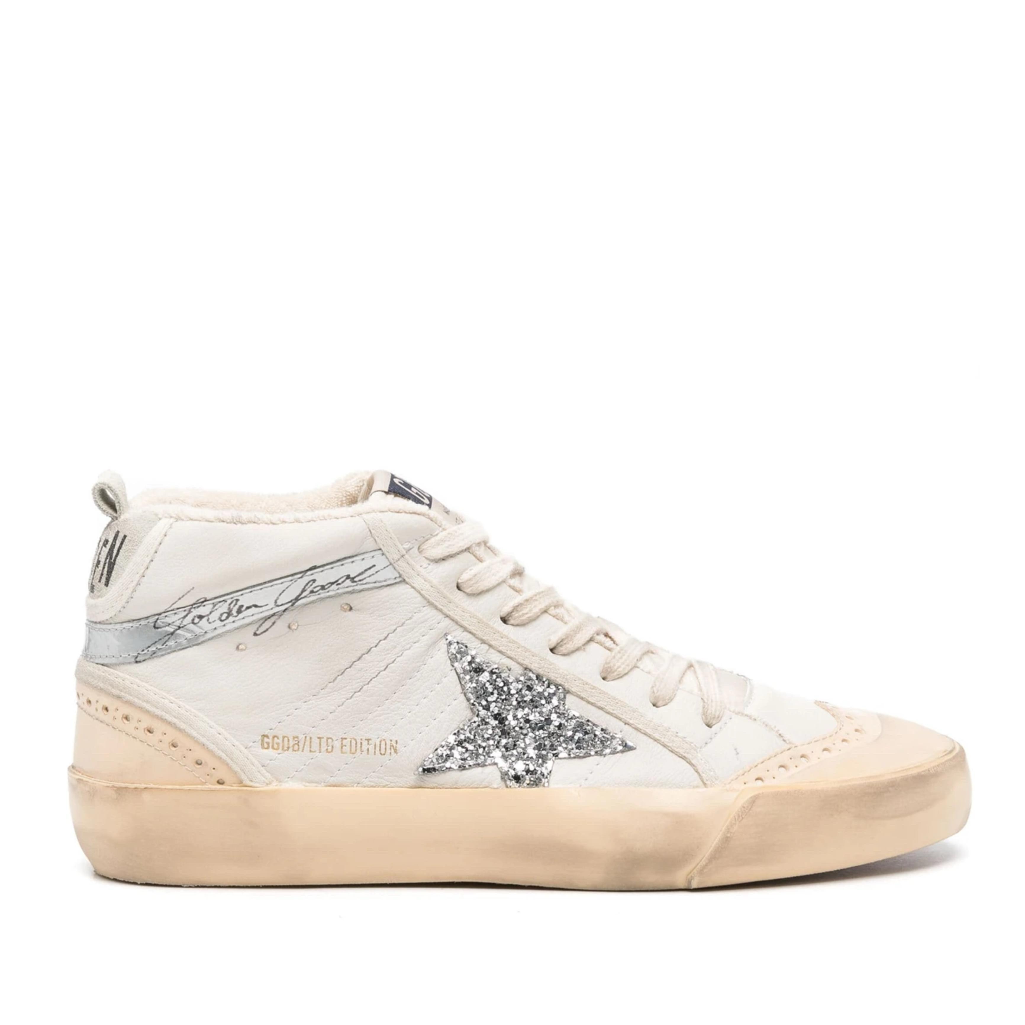 Mid-Star Leather Sneakers