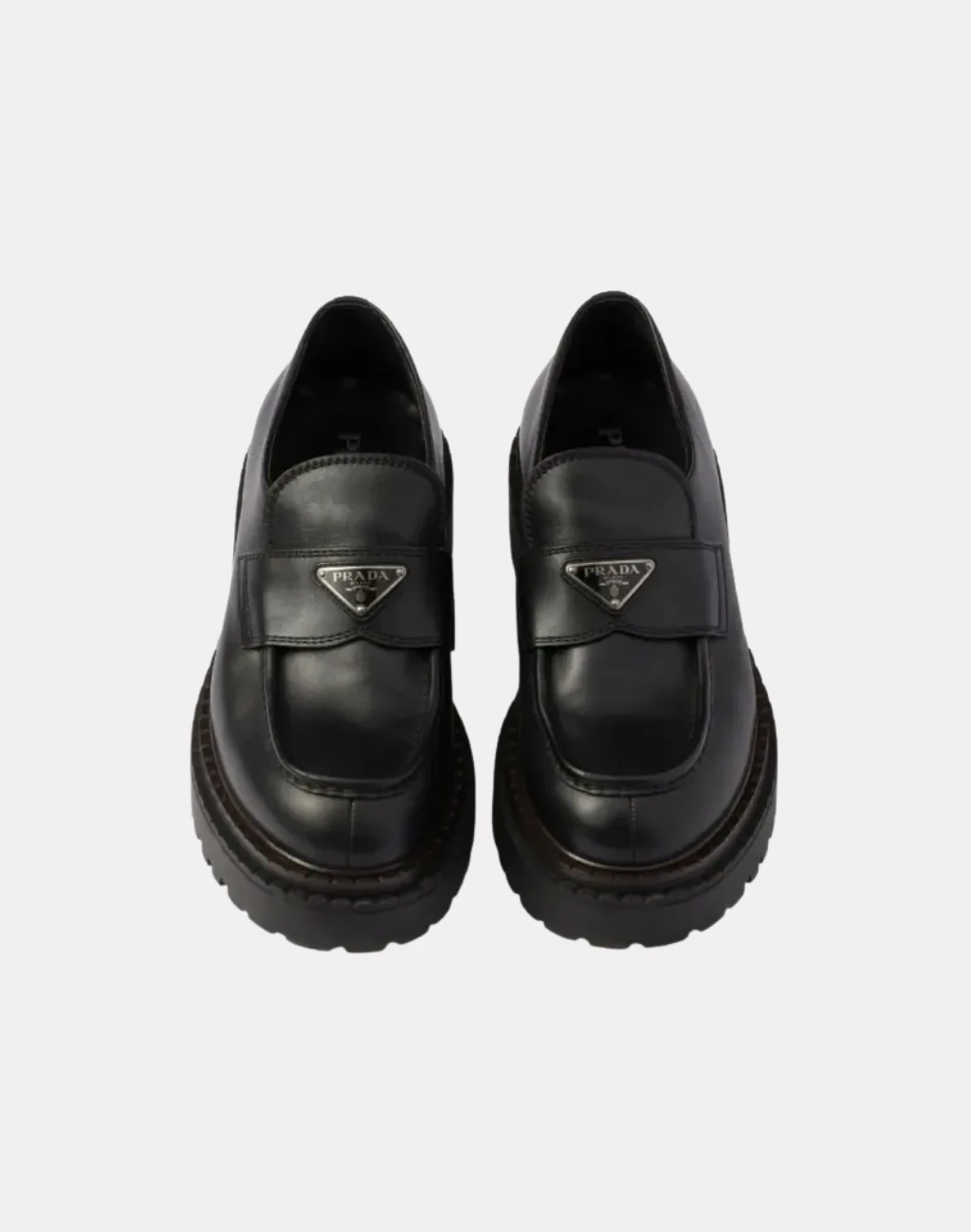Komple Deri Metal Logolu Erkek Loafers