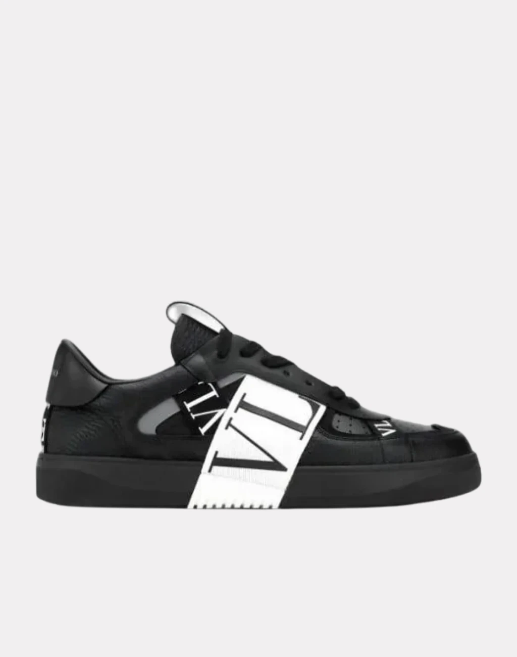 VL7N Siyah Erkek Deri Sneaker