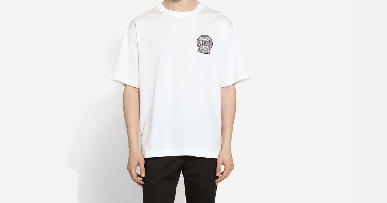 Beyaz Kabartma Logo Detaylı T-shirt