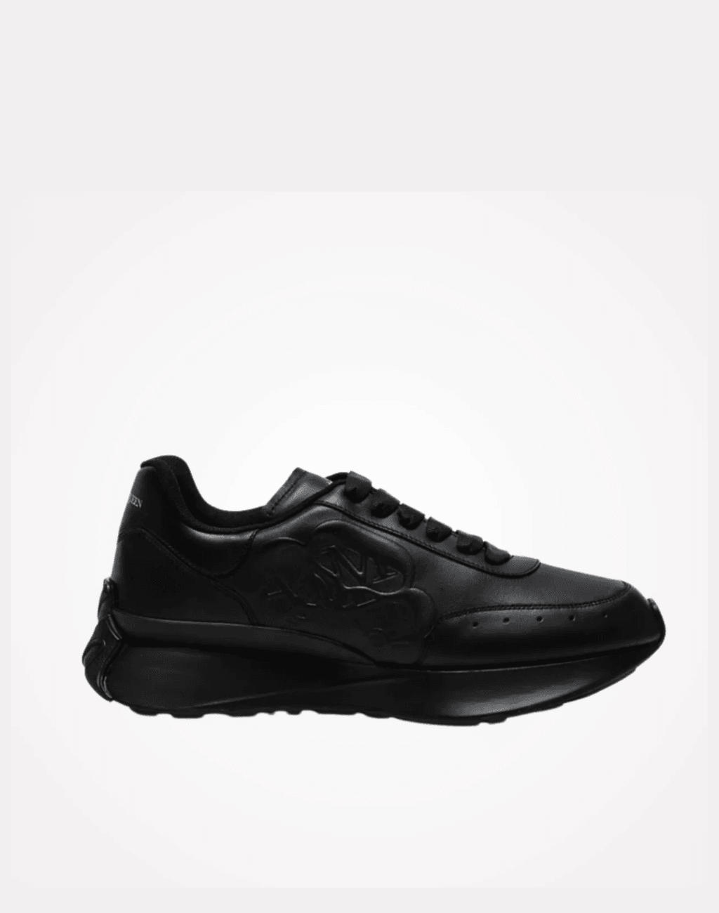 Yeni Taban Komple Deri Siyah Erkek Sneaker