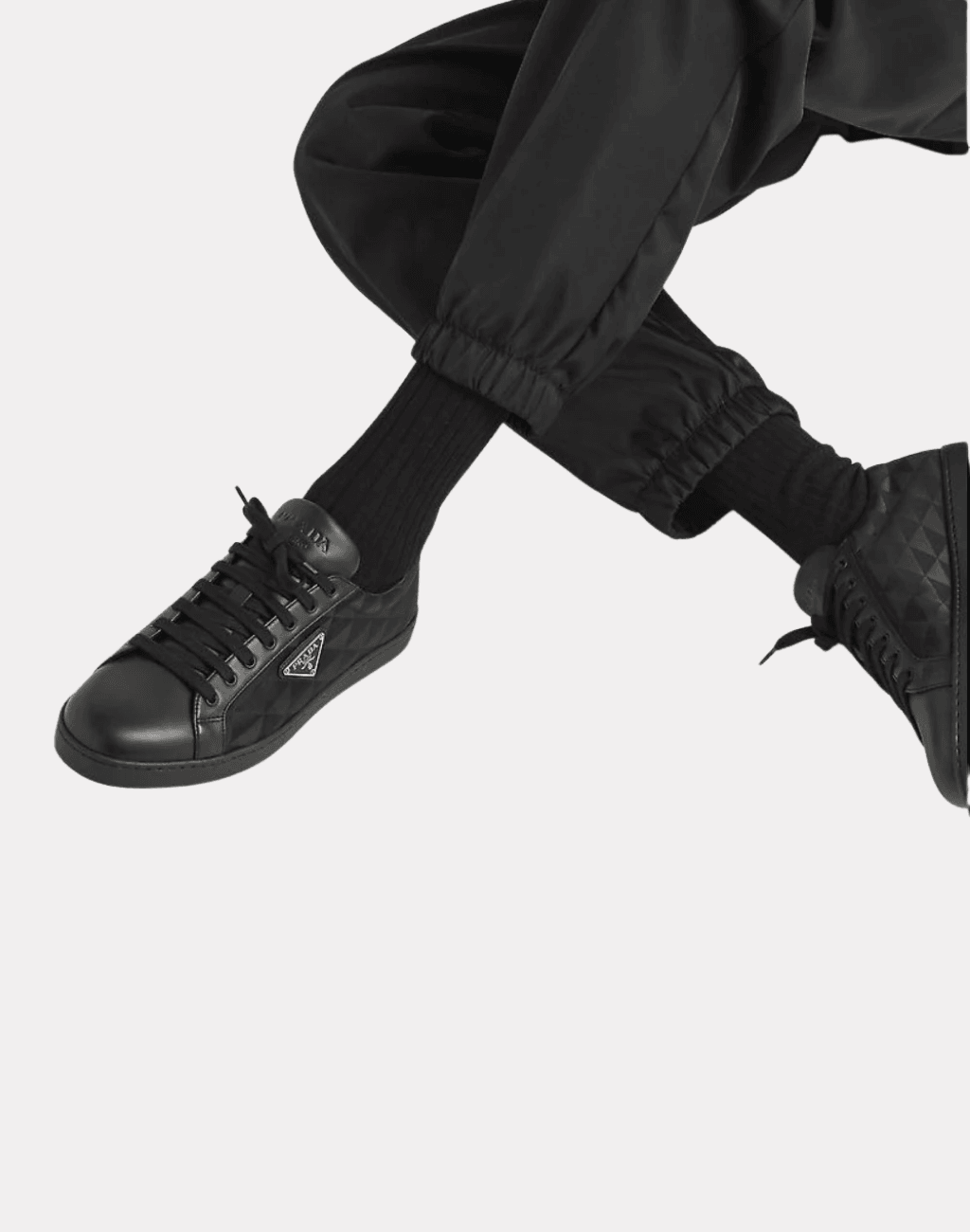 Deri ve Desenli Erkek Sneaker