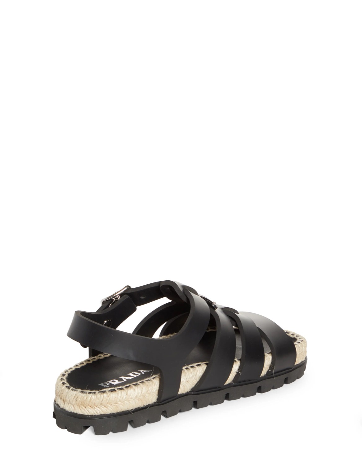 Espadrille Platform Cage Sandal in White