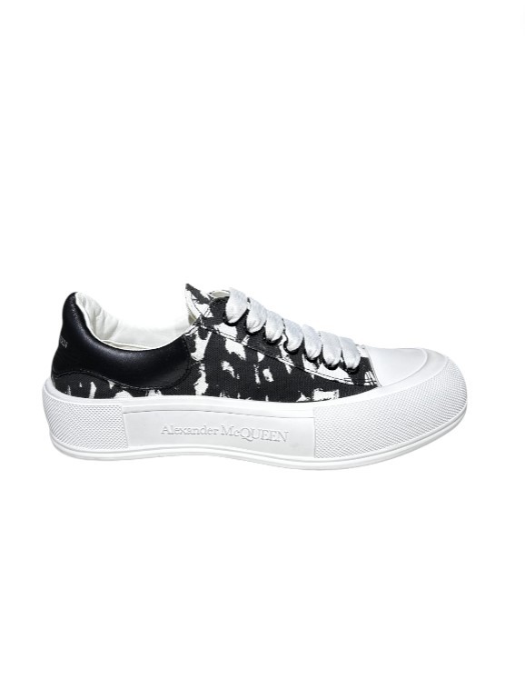 Kauççuk Taban Graffiti Desenli Erkek Sneakers