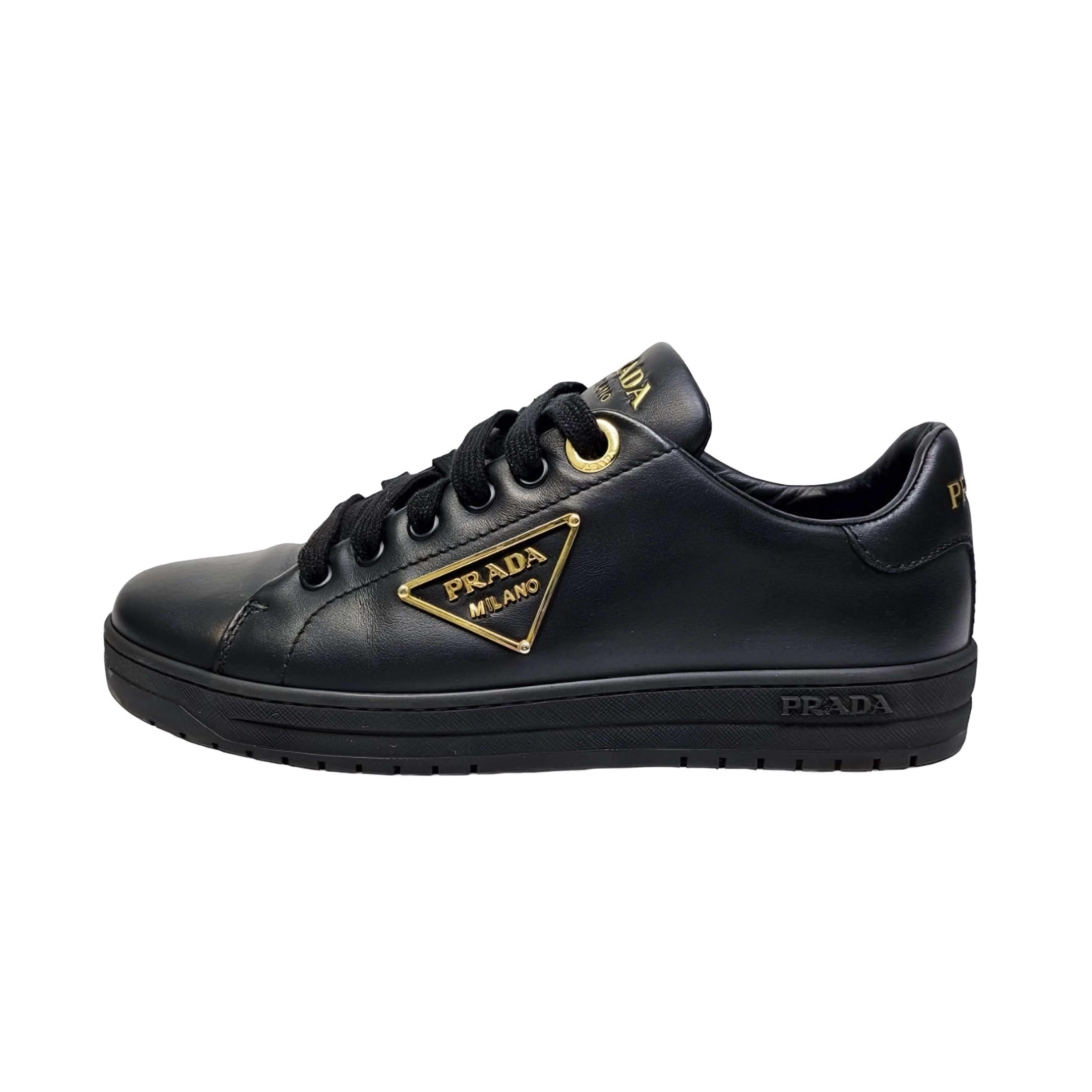 Downtown Nappa Logo Triangle Sneakers