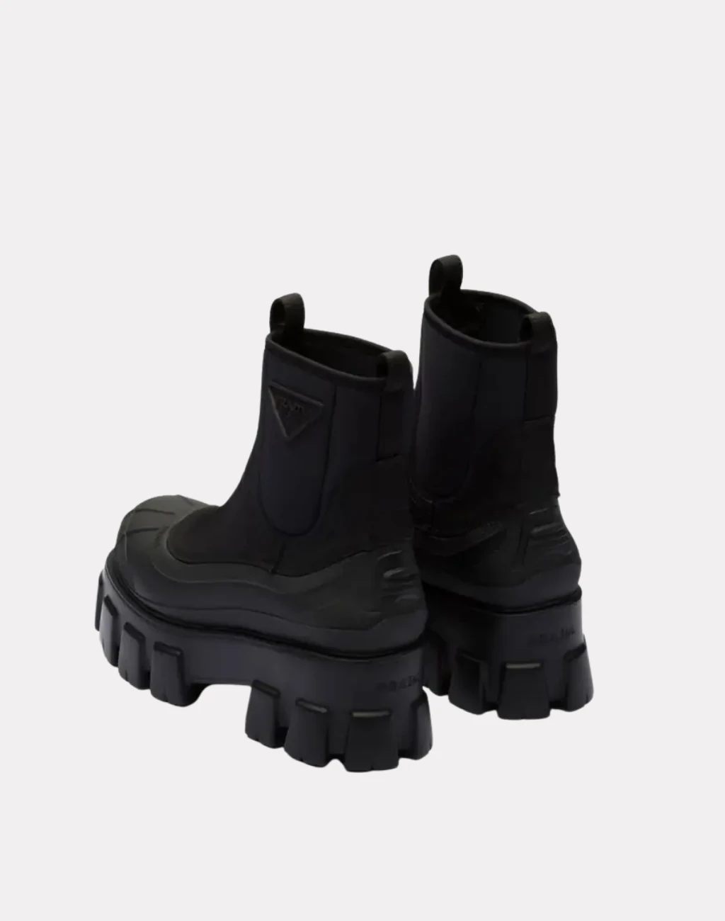 Kalın Taban Monolight Naylon Gabardin Kadın Bot