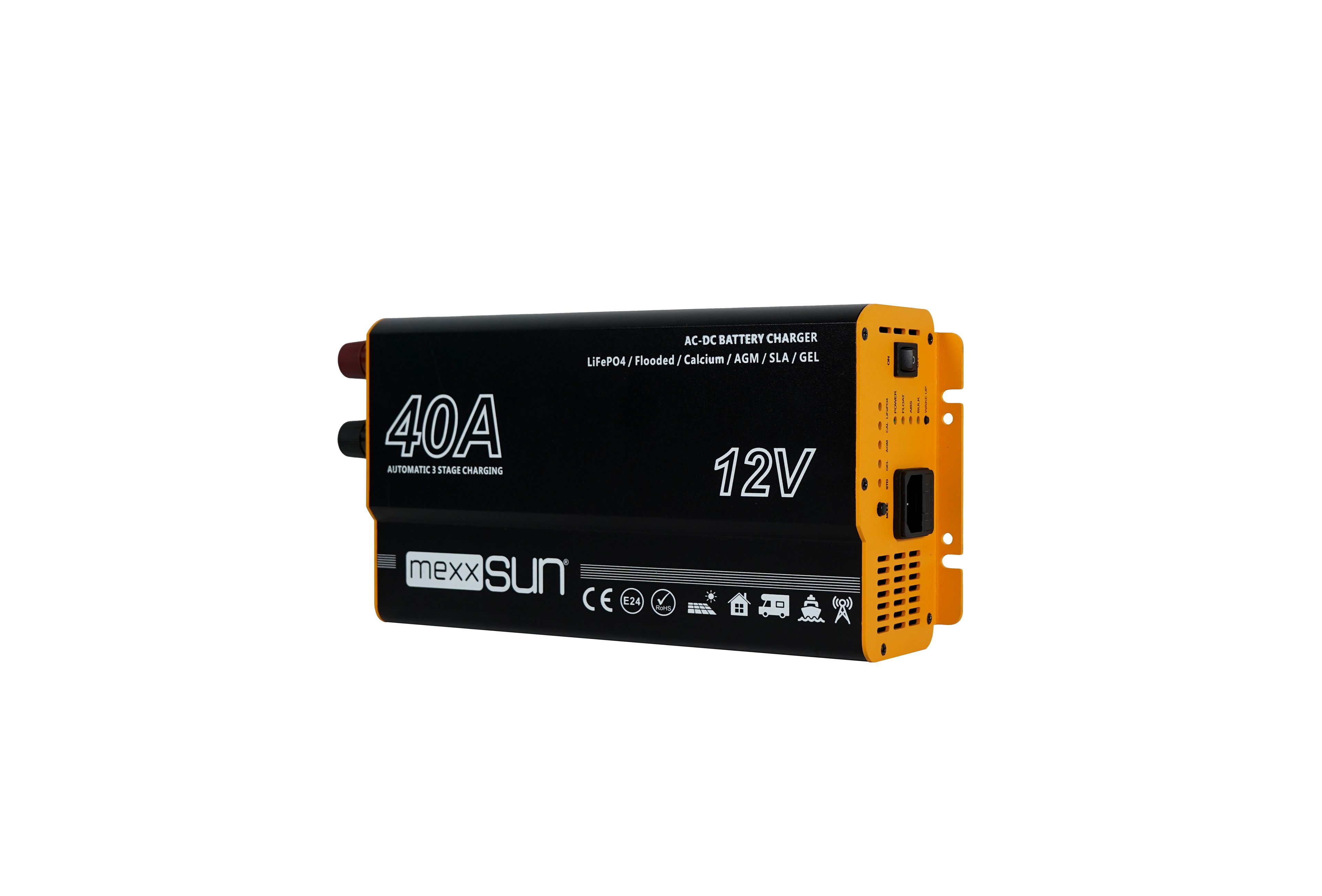 Mexxsun 12V 40A AC-DC Akü Şarj Cihazı | Karavan, Tekne & Ev