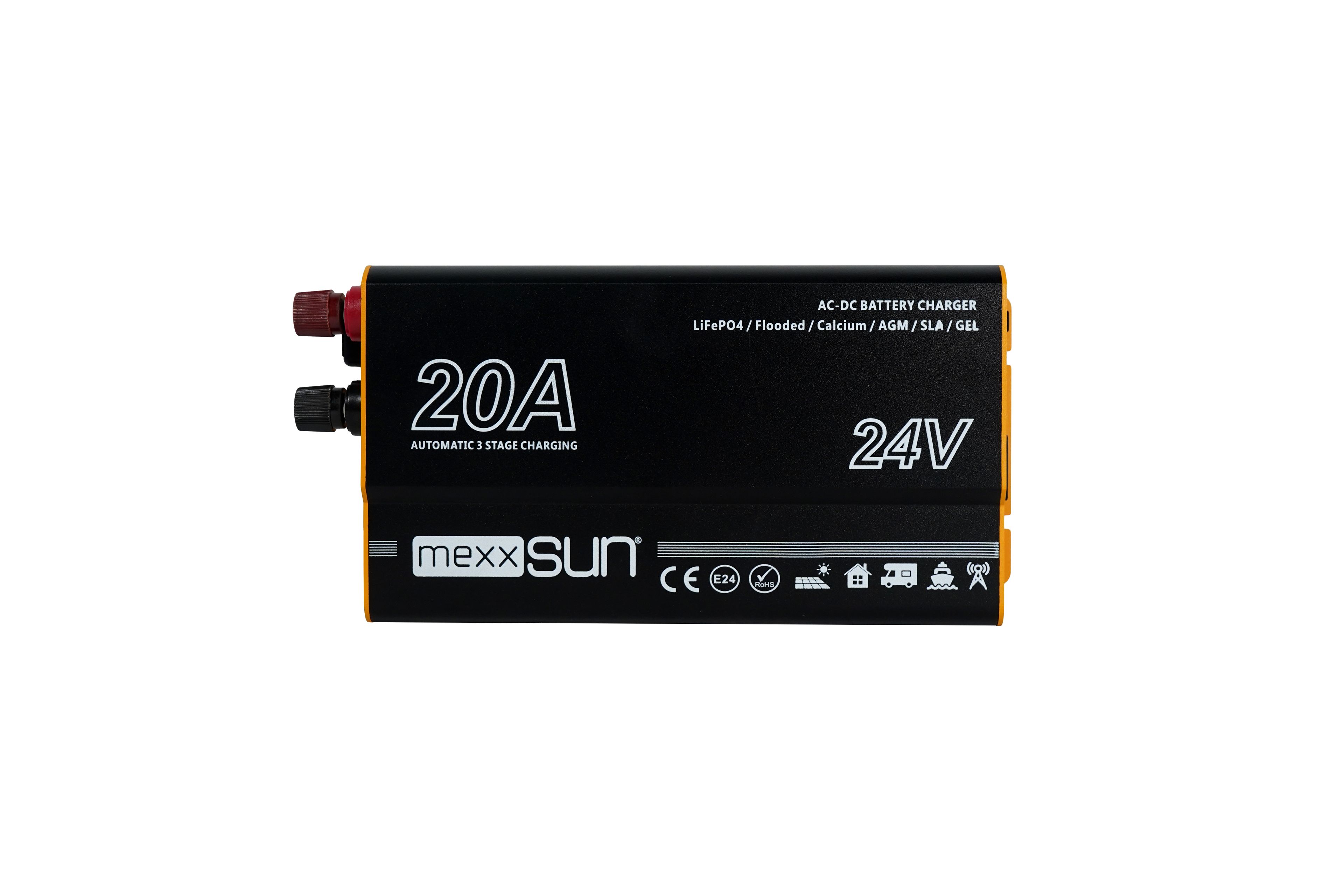 Mexxsun 24V 20A AC-DC Akü Şarj Cihazı | Kamyon, Tekne & Solar Sistemler image