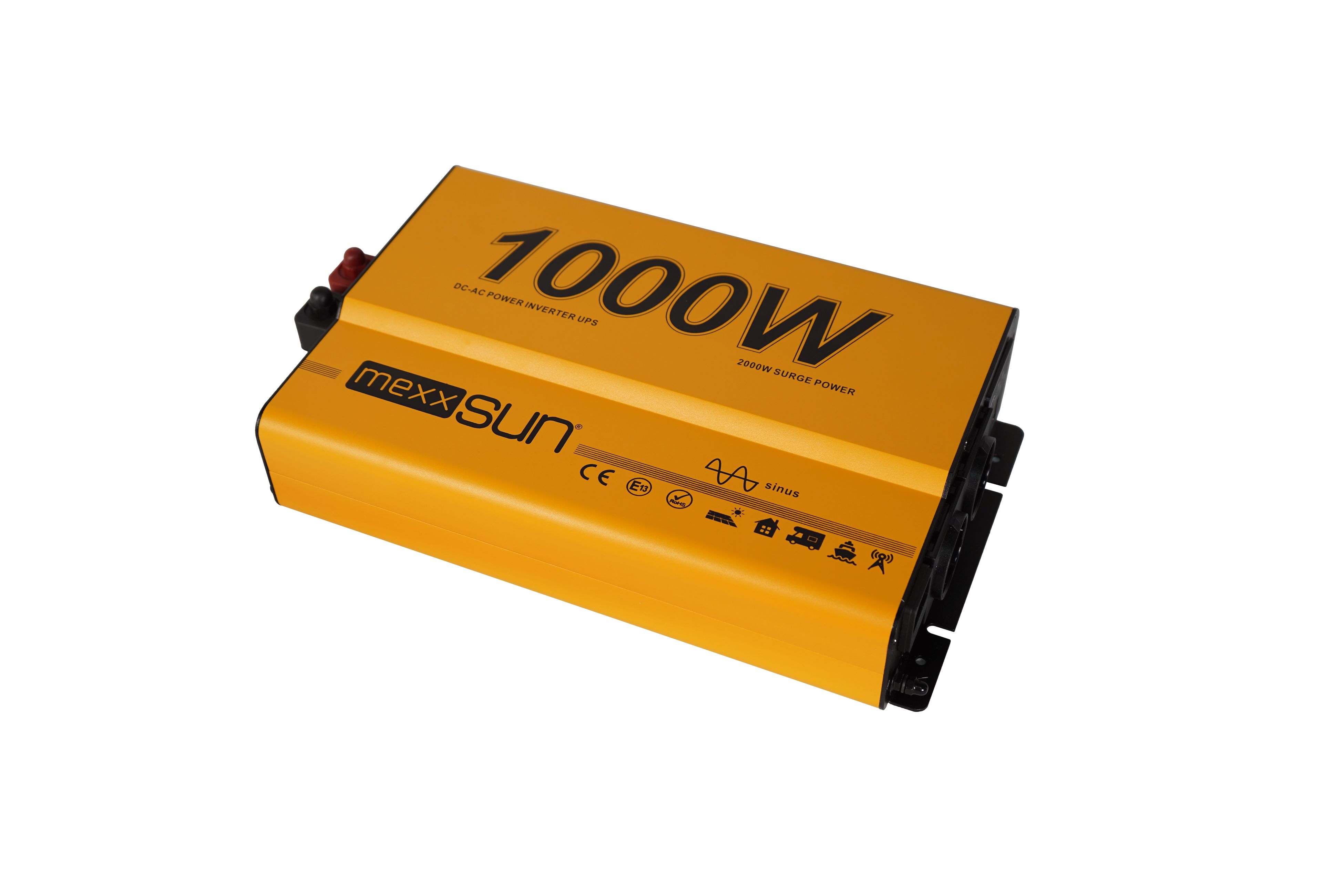 Mexxsun 12V 1000W Tam Sinüs İnverter & UPS | Uzaktan Kumanda Ekranlı
