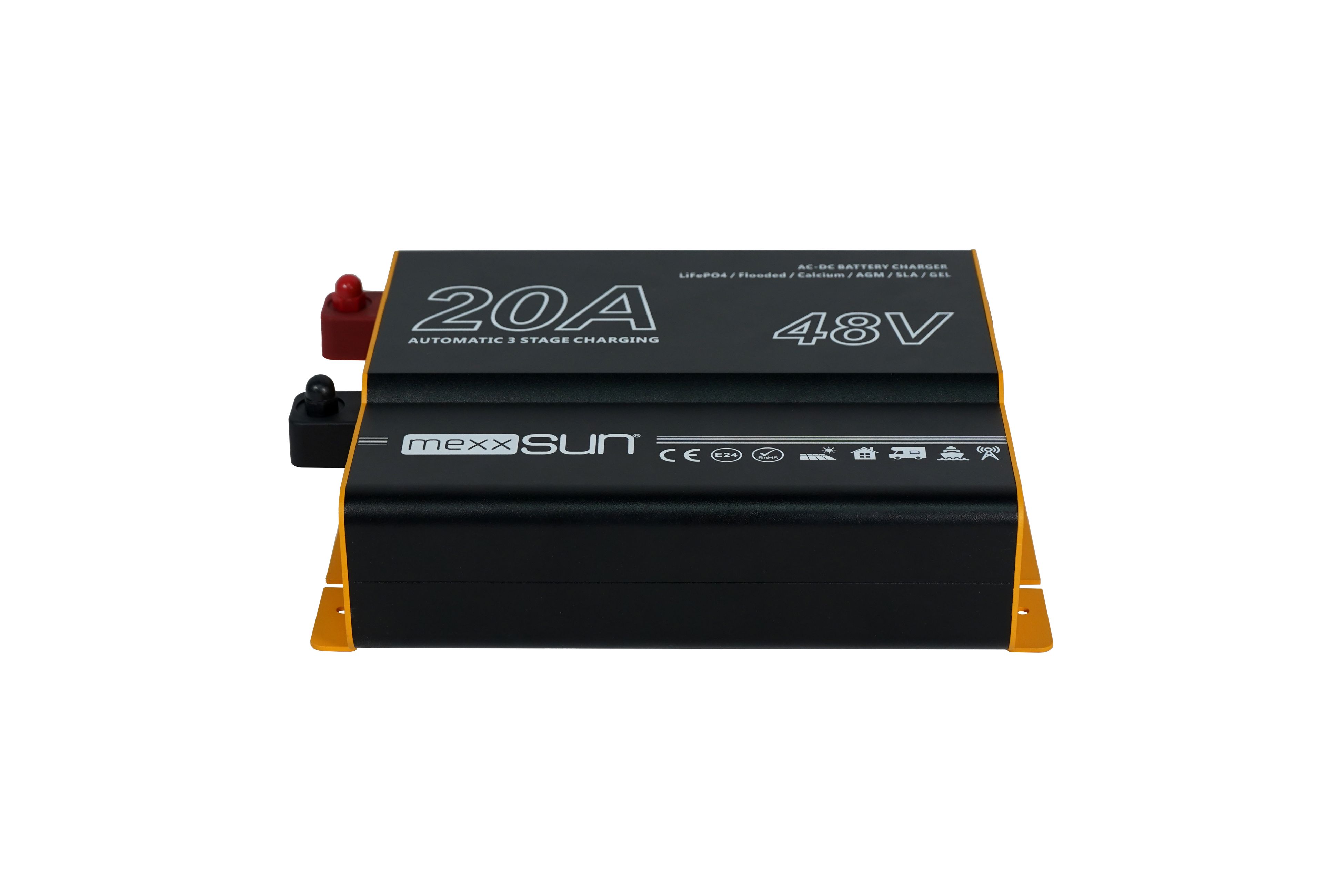 Mexxsun 48V 20A AC-DC Akü Şarj Cihazı | Off-Grid & Telekom & Forklift