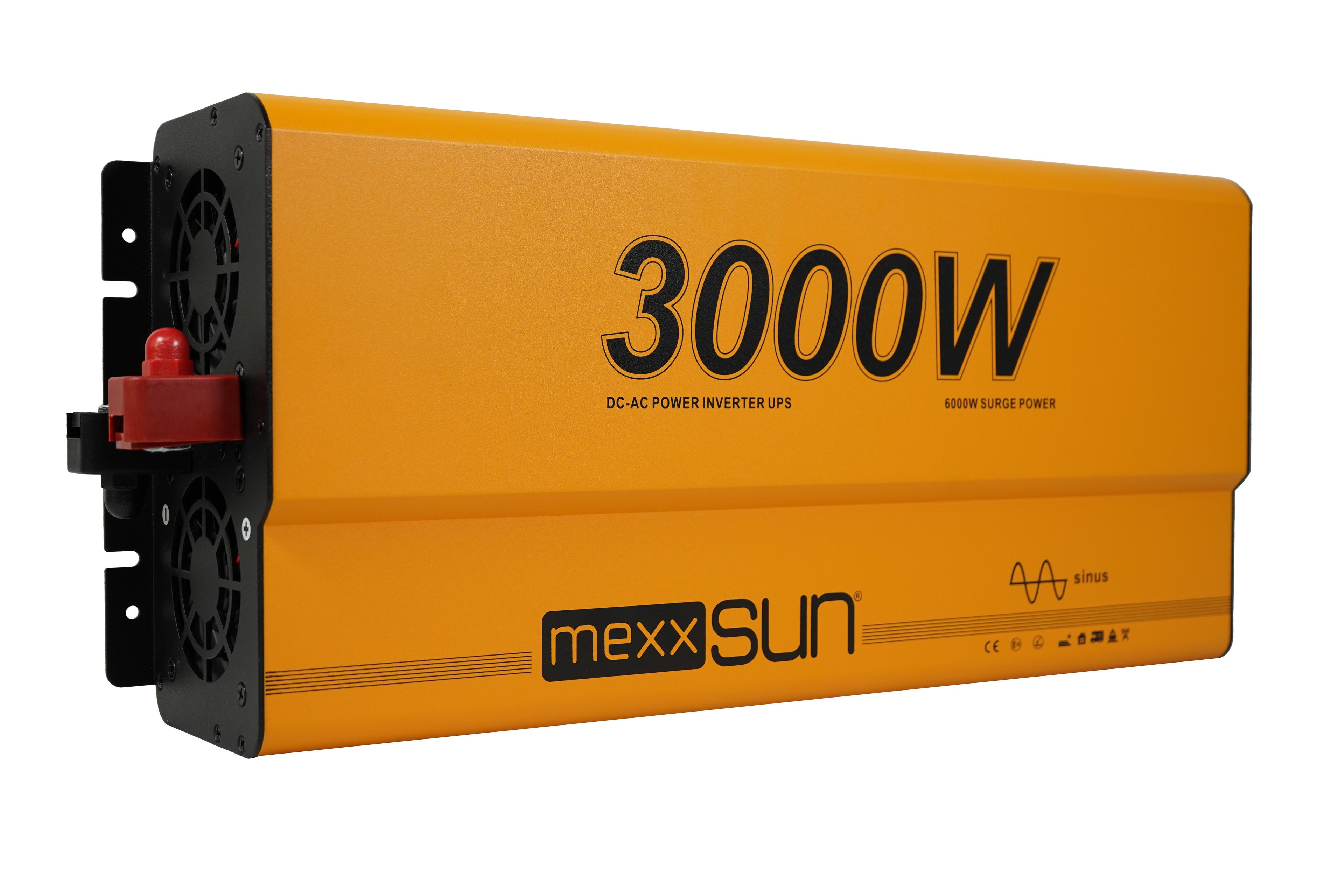 Mexxsun 12V 3000W Profesyonel İnverter & UPS | Uzaktan Kumanda Ekranlı