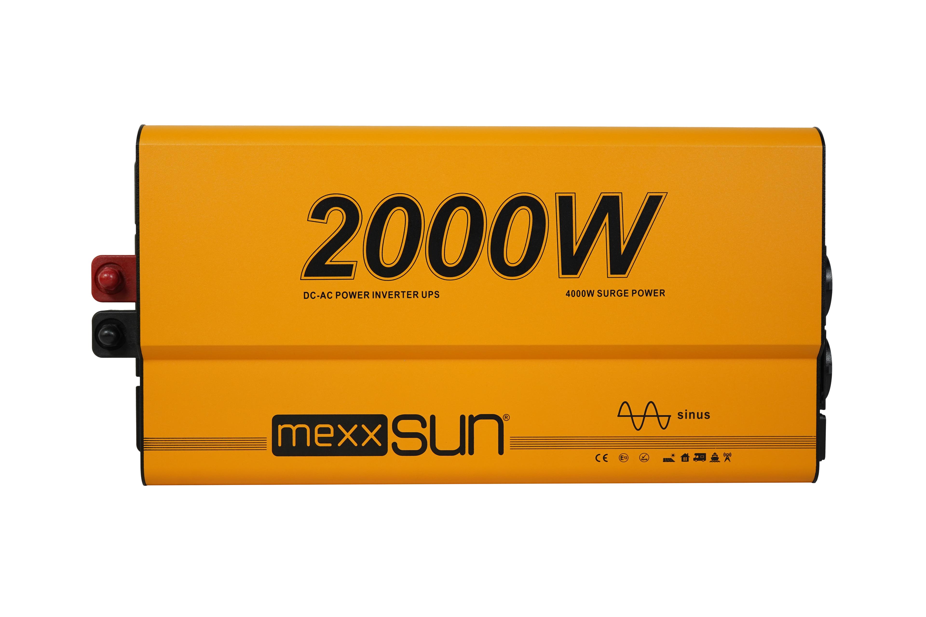 Mexxsun 12V 2000W Tam Sinüs İnverter & UPS | Uzaktan Kumanda Ekranlı image