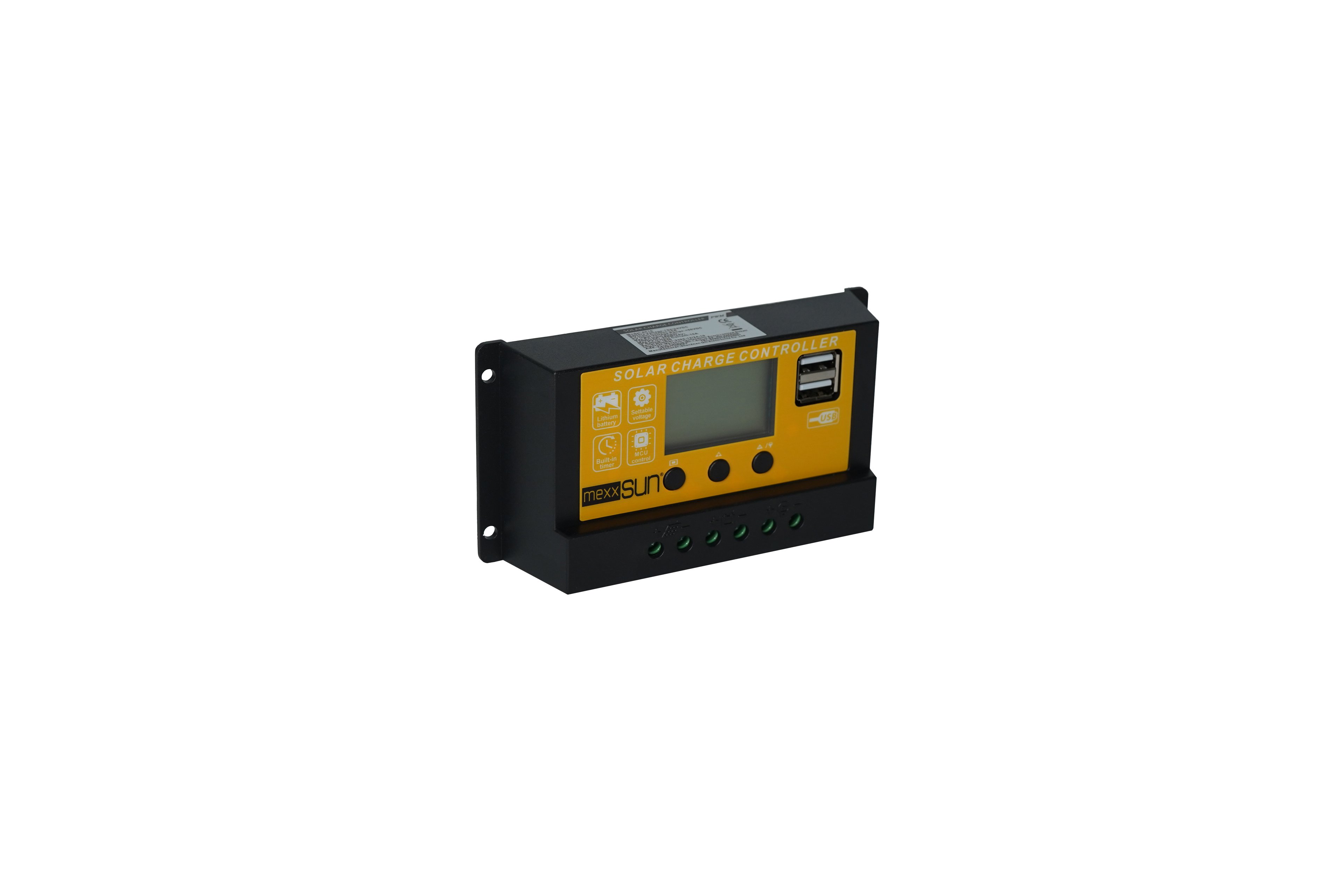 Mexxsun AT-10 10A 12/24V PWM Solar Şarj Kontrol Cihazı | USB Çıkışlı
