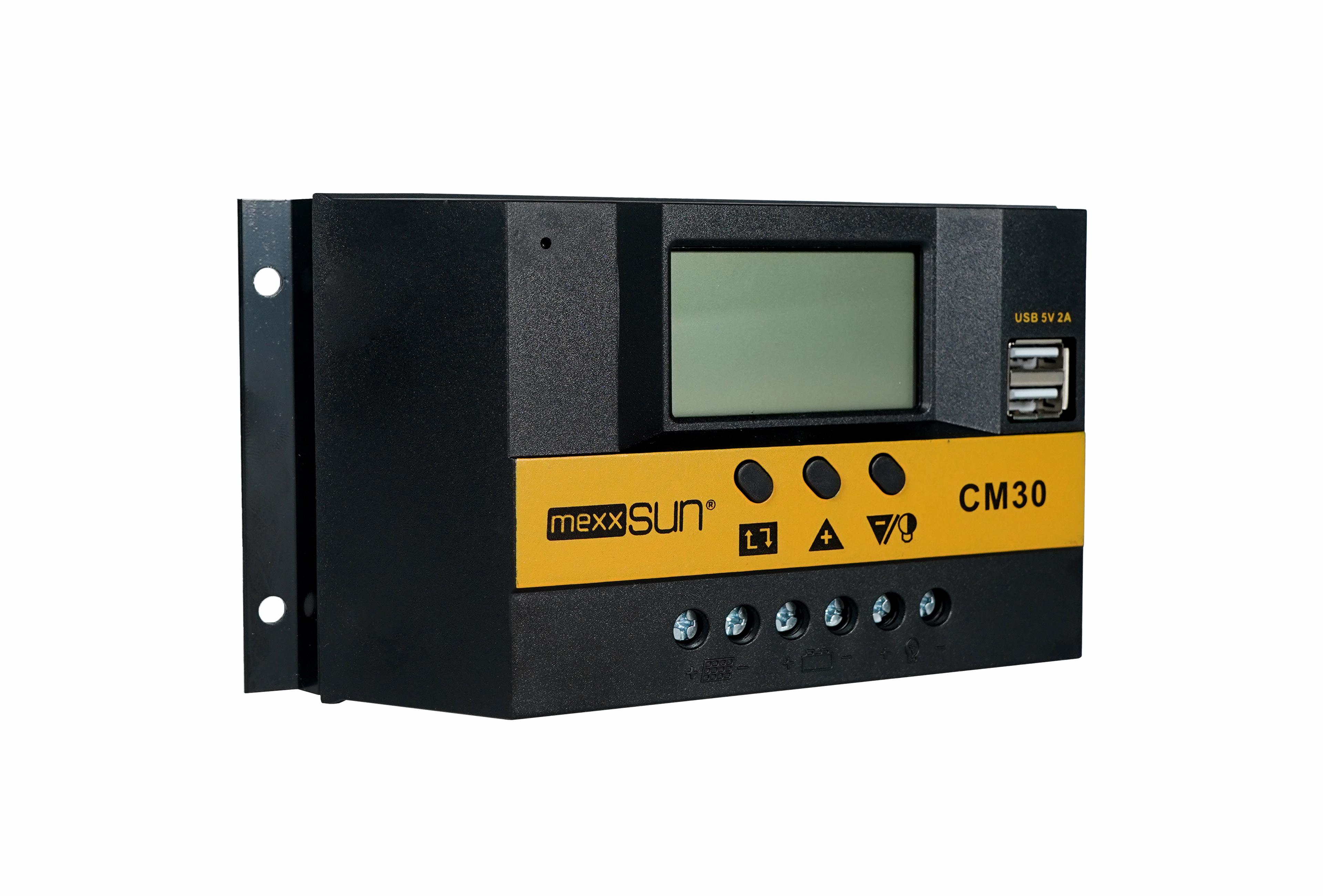 Mexxsun CM-30 30A 12/24V PWM Solar Şarj Kontrol Cihazı | Çift USB