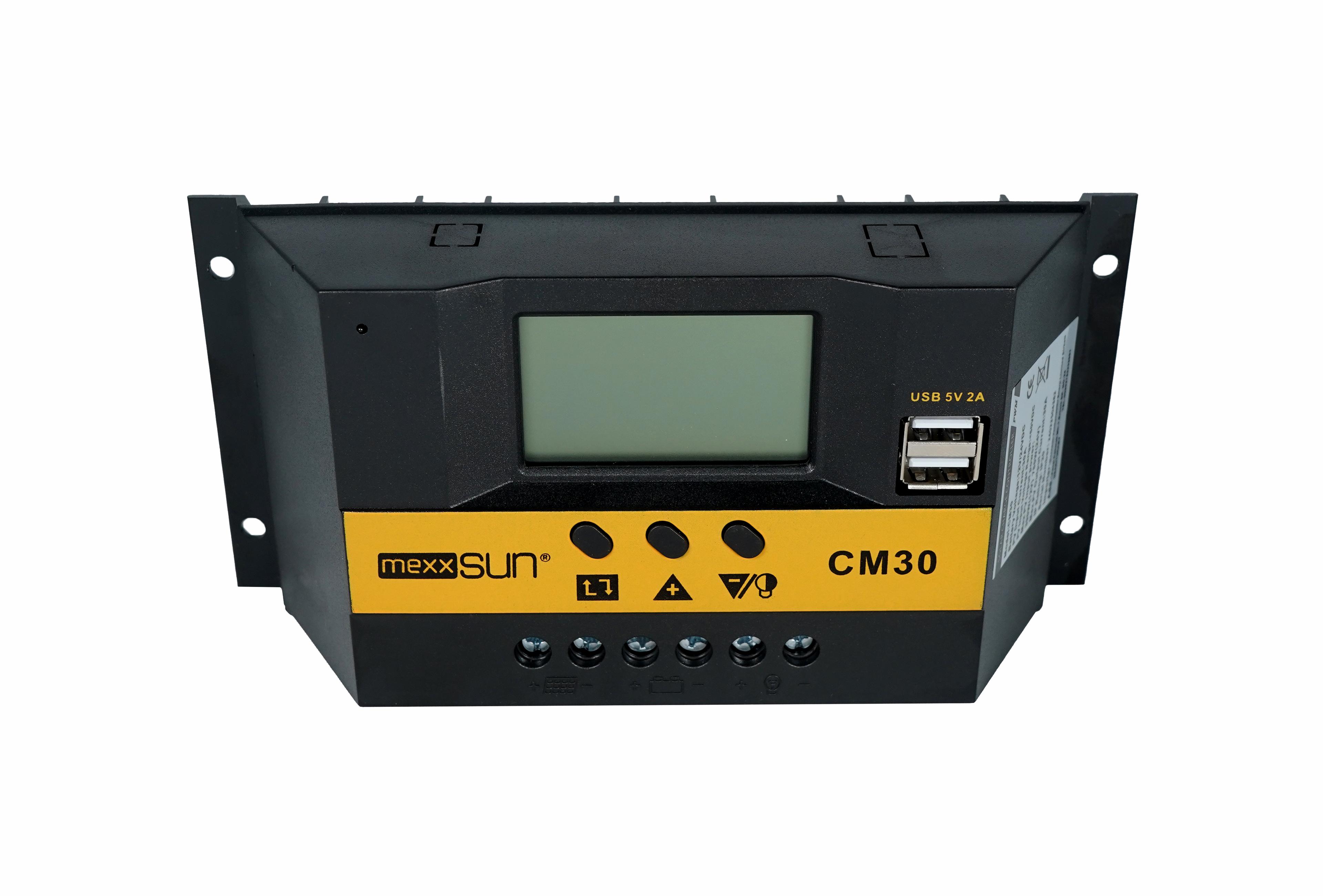 Mexxsun CM-30 30A 12/24V PWM Solar Şarj Kontrol Cihazı | Çift USB
