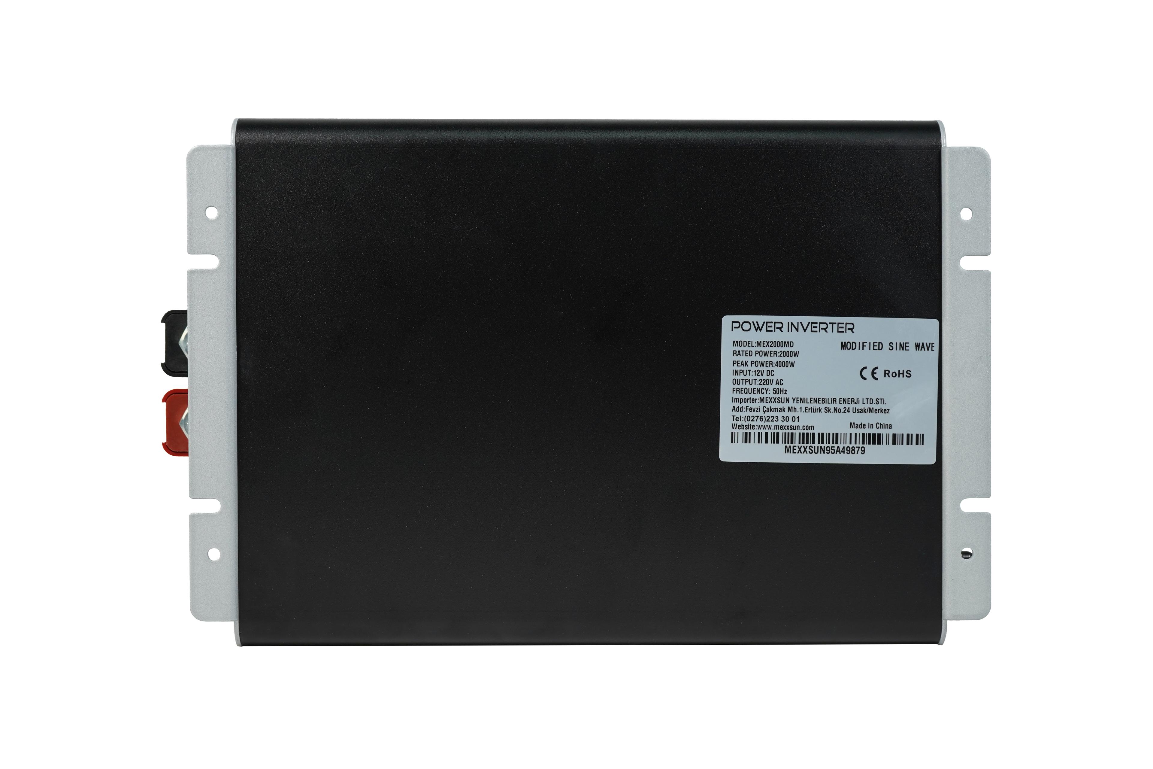 Mexxsun 24V 2000W Modifiye Sinüs İnverter | USB Çıkışlı